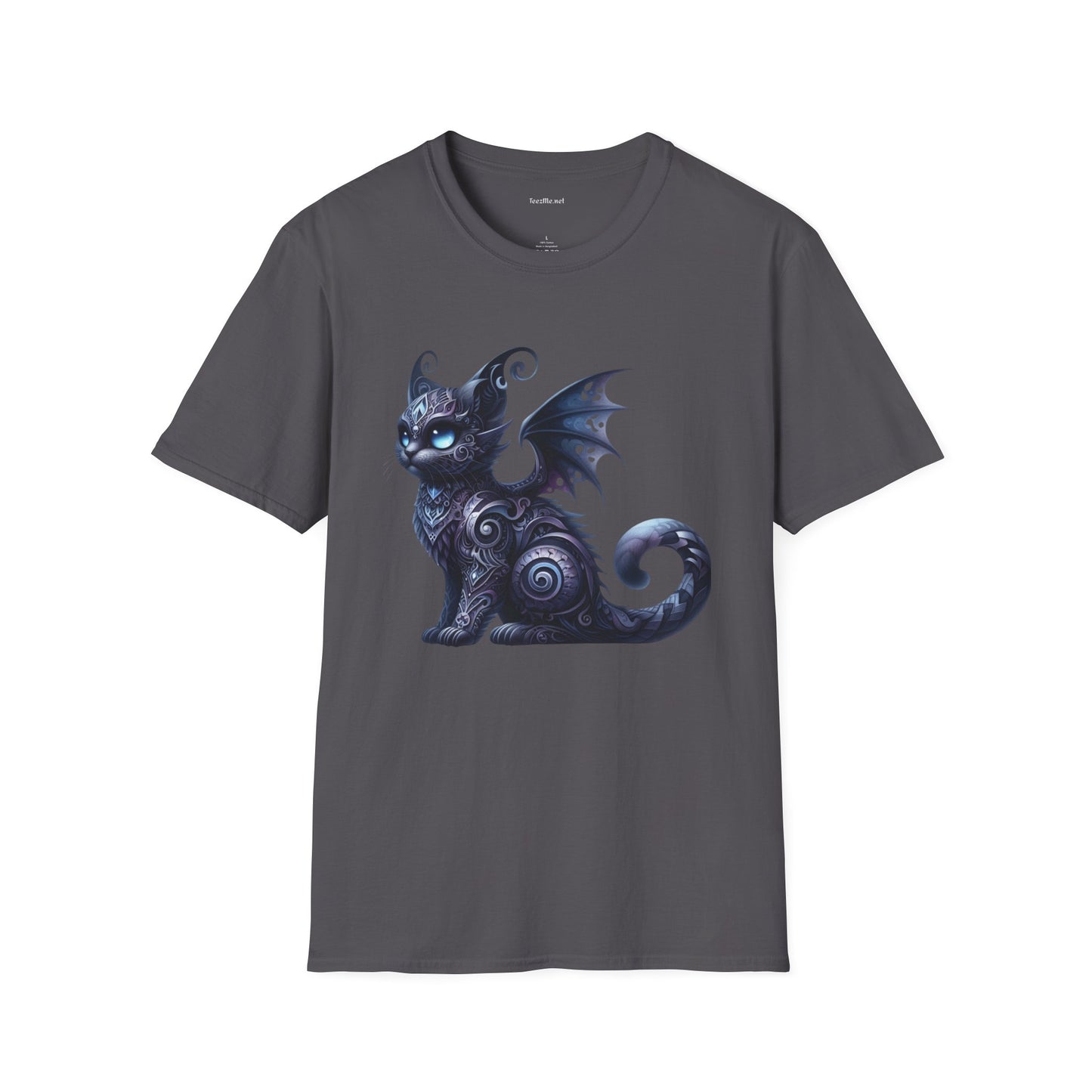 Black Fairy Cat -Shirt 100% Cotton Graphic