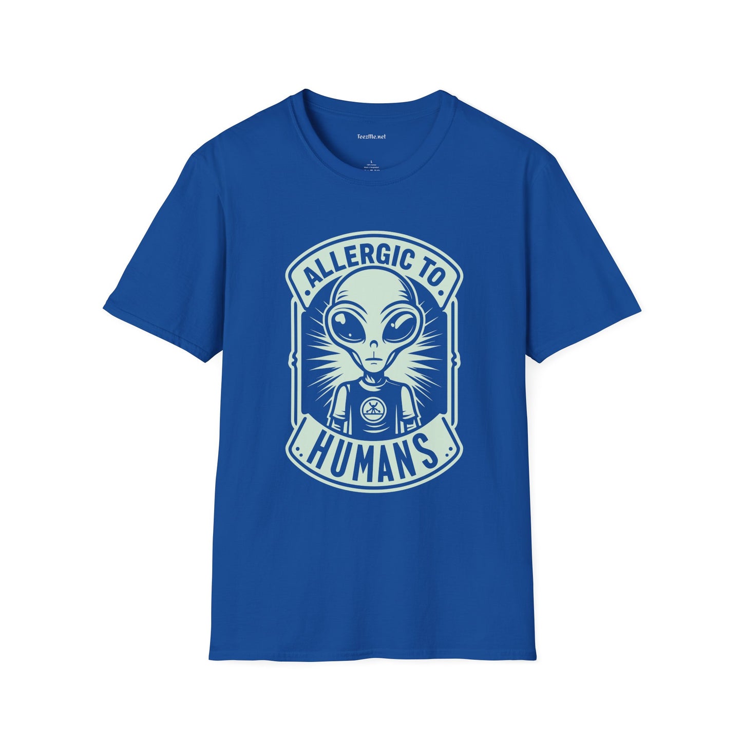 Allergic to Humans Unisex Softstyle T-Shirt 100% Cotton Graphic