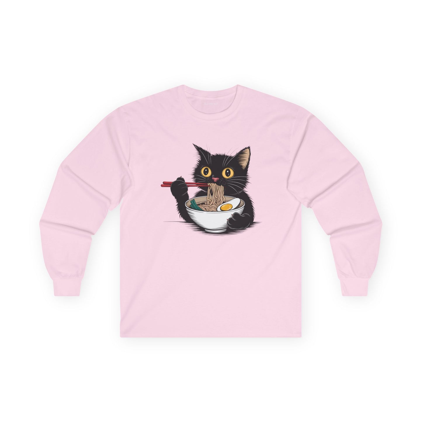 Ramen Lover Black Cat Unisex Ultra Cotton Long Sleeve Tee
