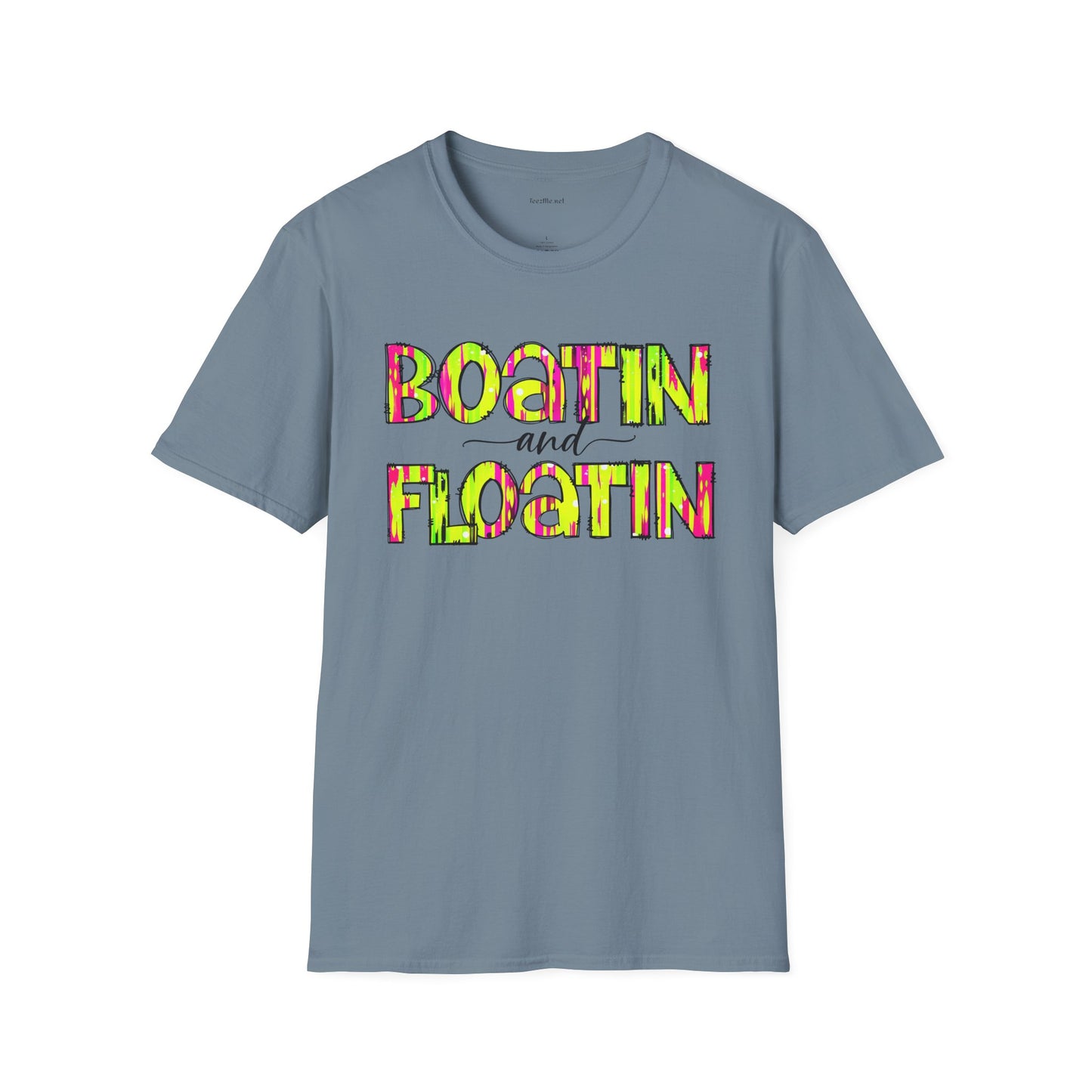 Boatin and Floatin - Unisex Softstyle T-Shirt 100% Cotton Graphic