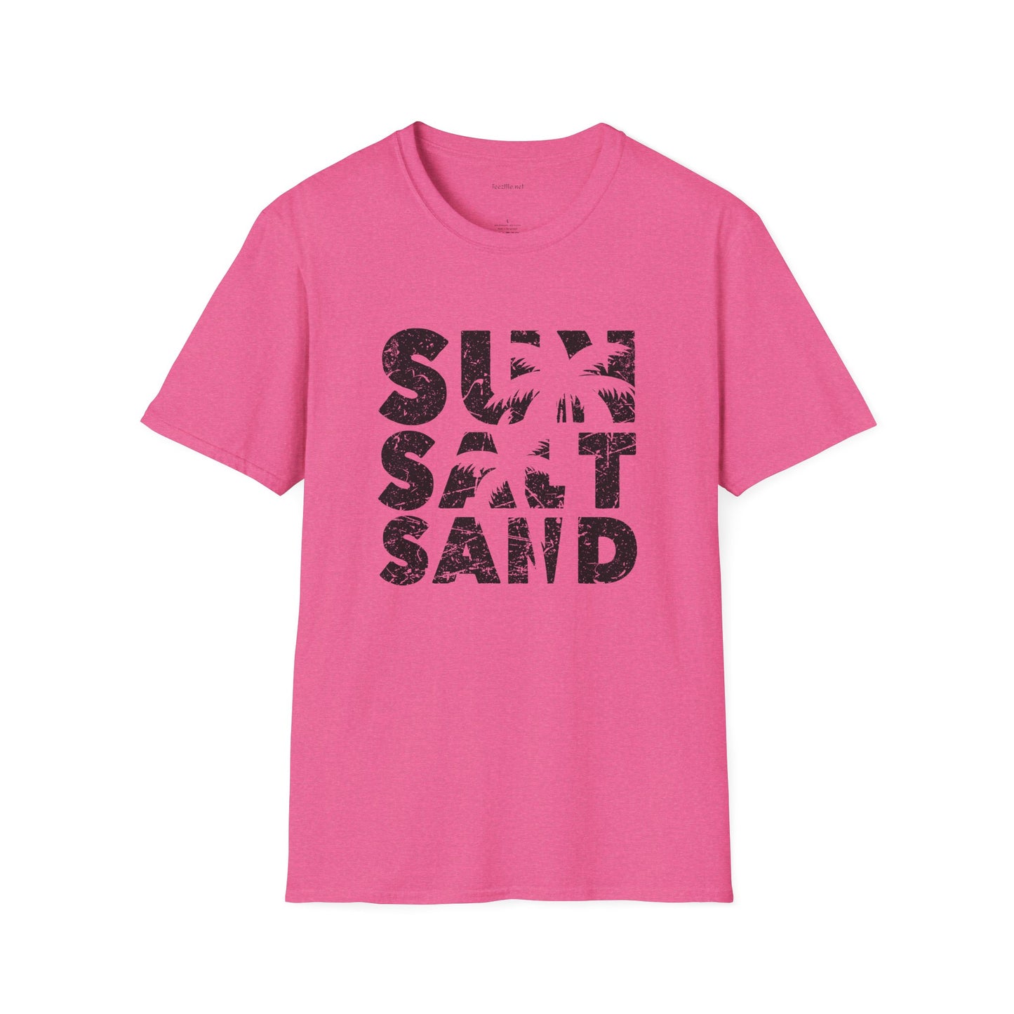 Sun Salt Sand - Unisex Softstyle T-Shirt 100% Cotton Graphic