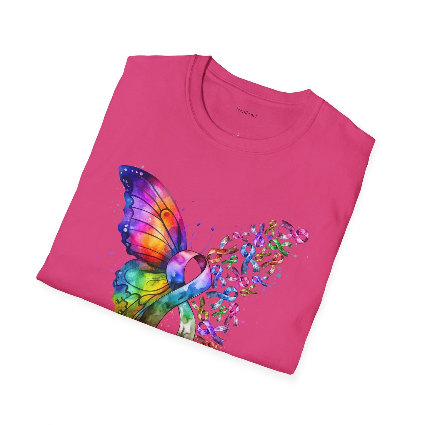 Fight Cancer - Unisex Softstyle T-Shirt 100% Cotton Graphic