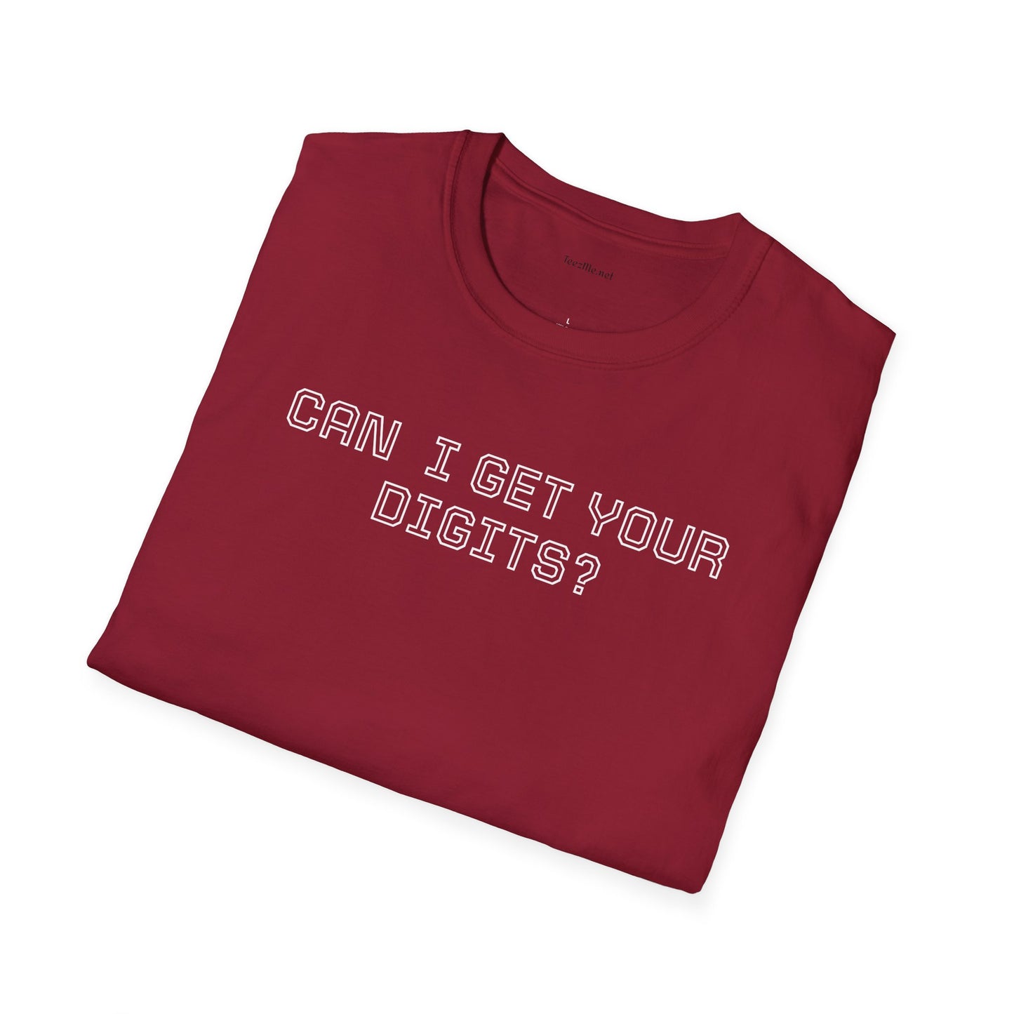 Can I get your digits? - Unisex Softstyle T-Shirt 100% Cotton Graphic