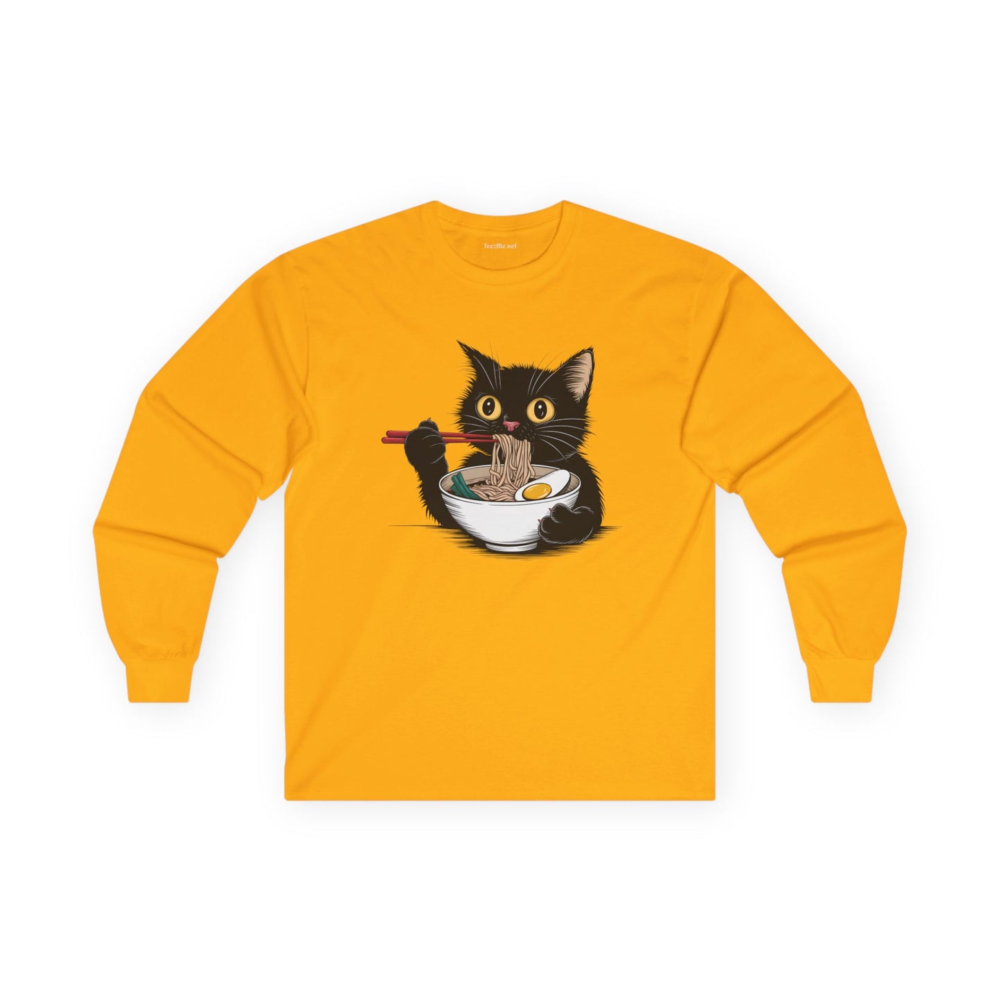 Ramen Lover Black Cat Unisex Ultra Cotton Long Sleeve Tee