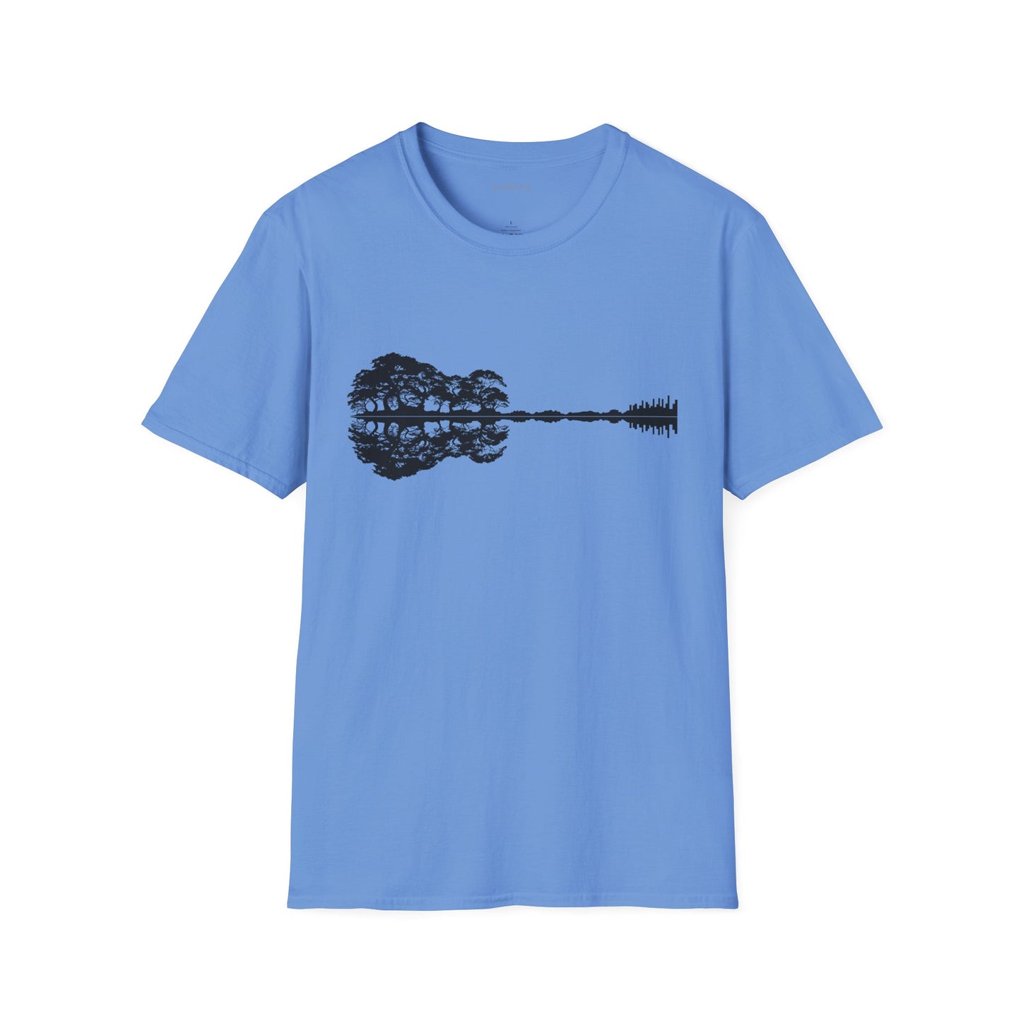 Lake Shadow Guitar Unisex Softstyle T-Shirt 100% Cotton Graphic