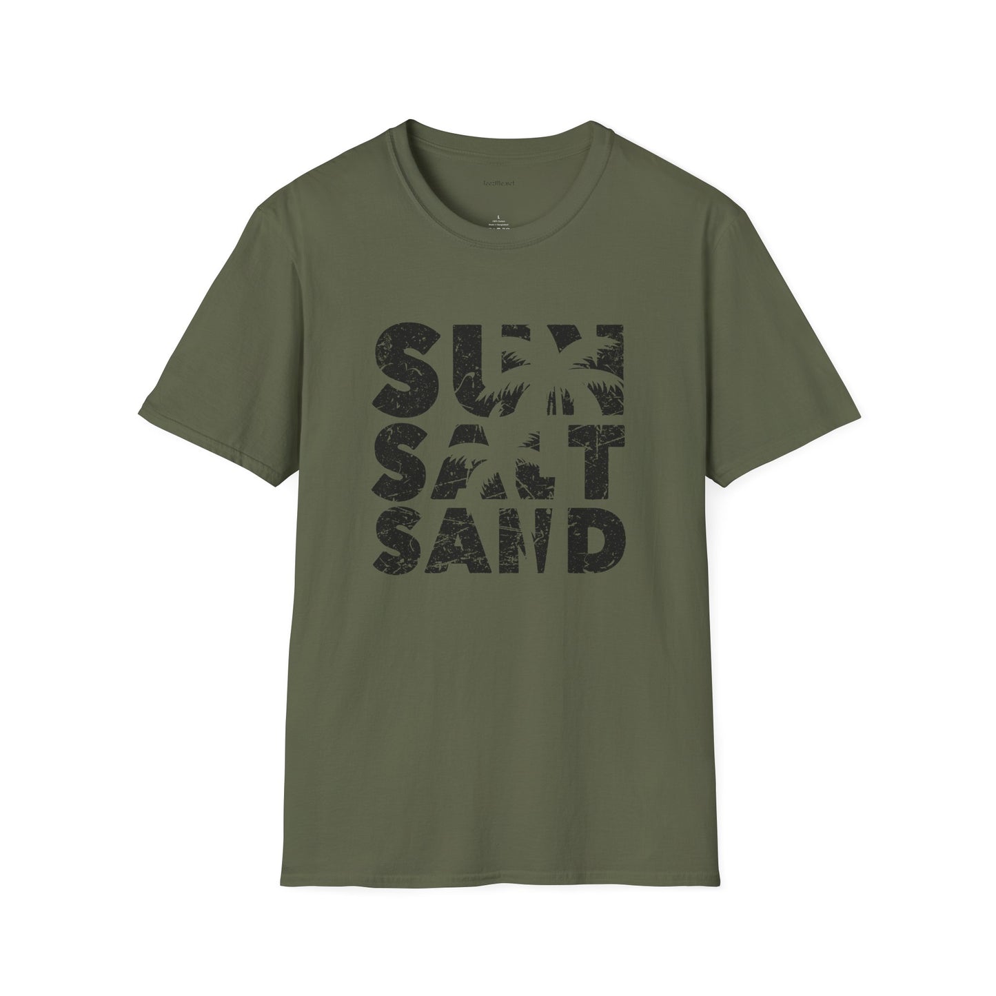 Sun Salt Sand - Unisex Softstyle T-Shirt 100% Cotton Graphic