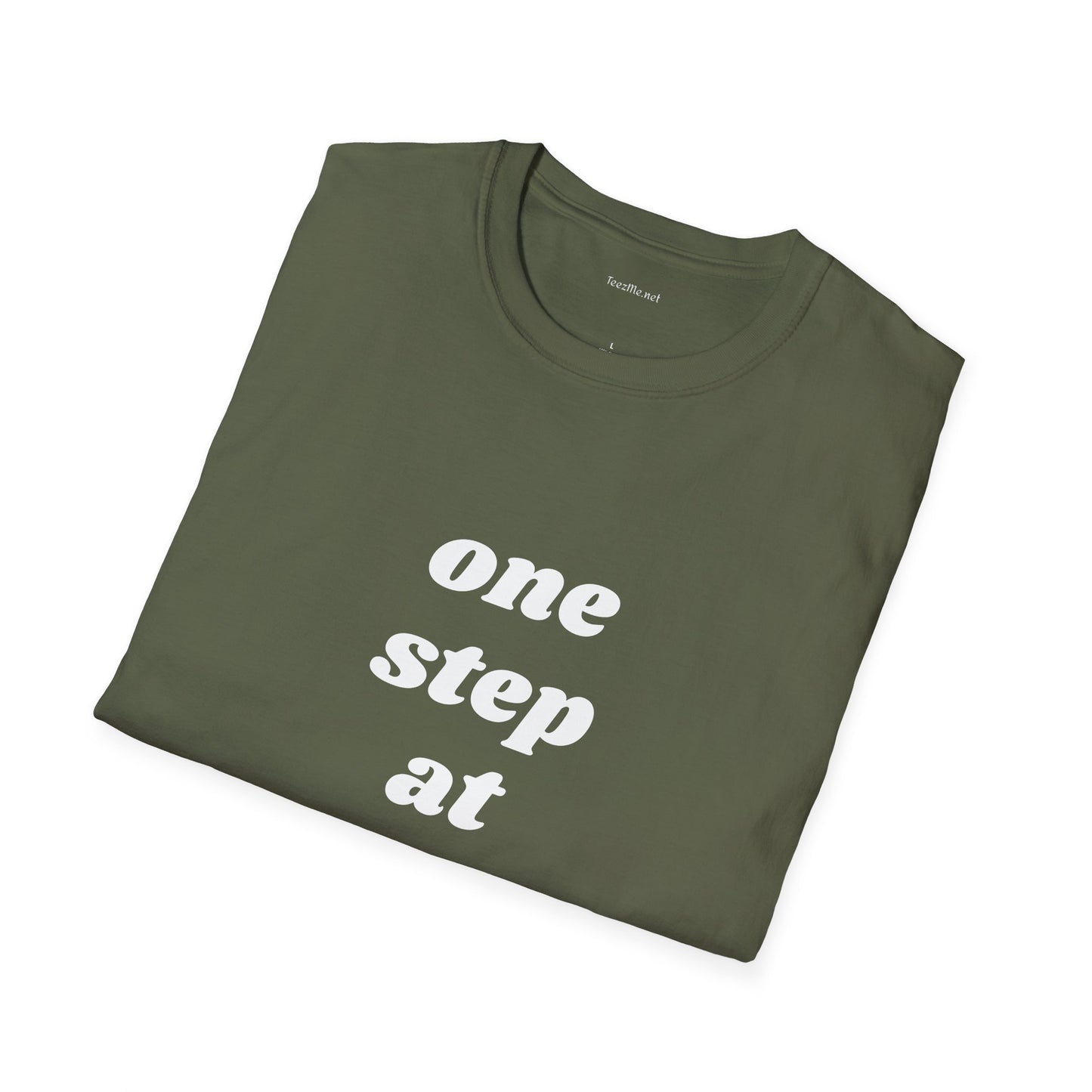One step at a time - Unisex Softstyle T-Shirt 100% Cotton Graphic