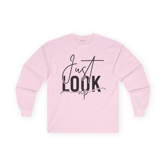 Just Look Up Ultra Cotton Long Sleeve Tee
