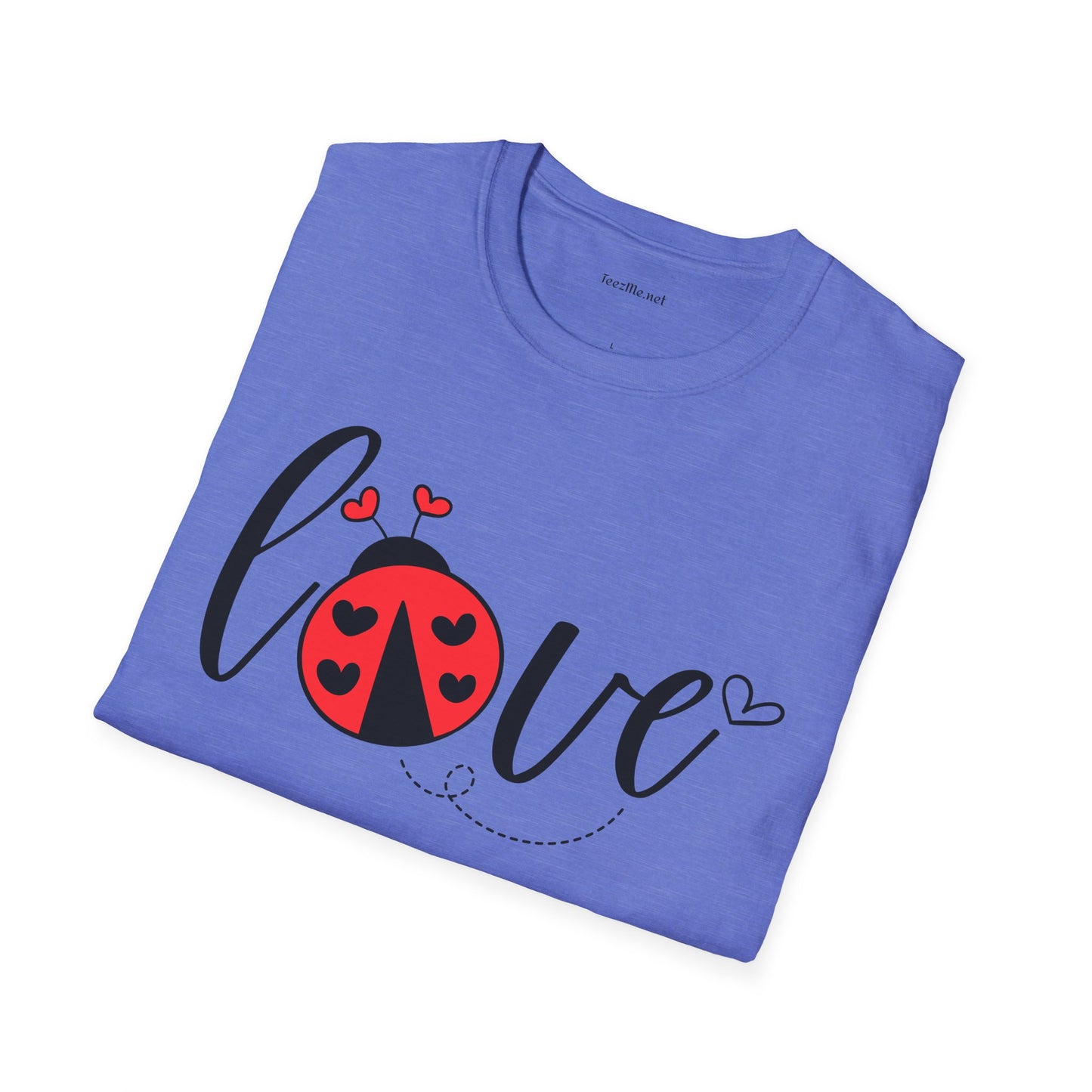 Ladybug Love Unisex Soft T-Shirt 100% Cotton Graphic