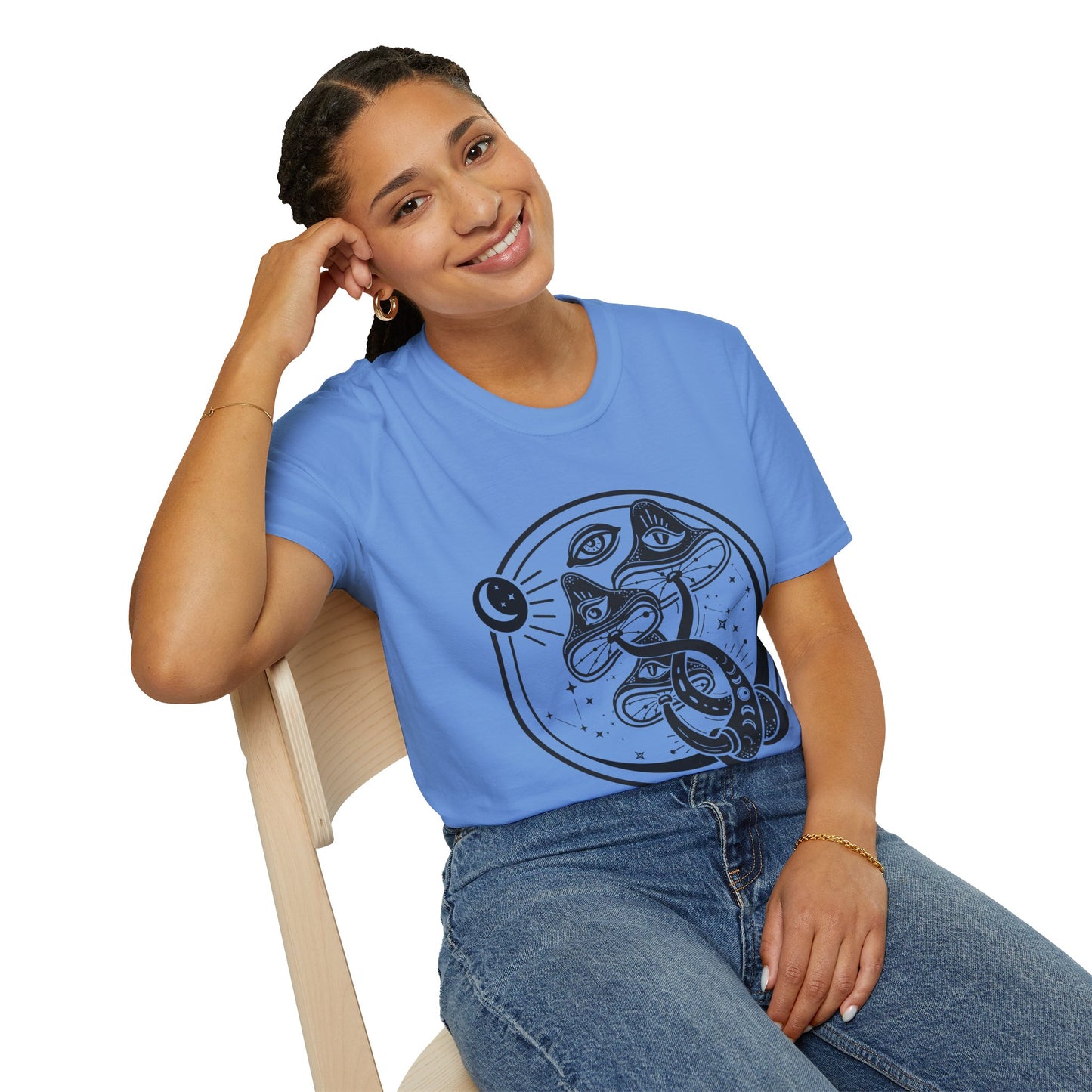 Mushrooms - Unisex Softstyle T-Shirt 100% Cotton Graphic