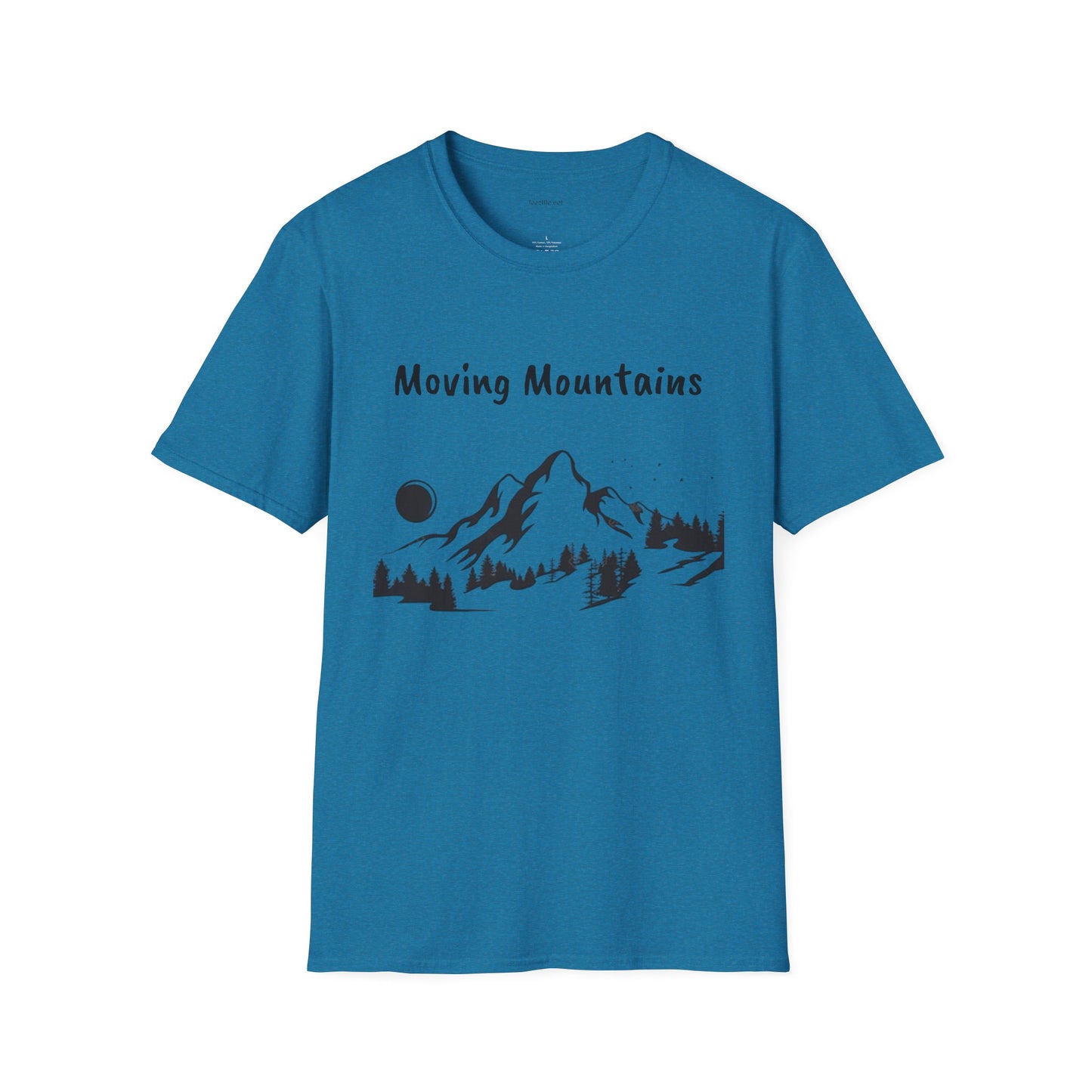 Moving Mountains - Unisex Softstyle T-Shirt 100% Cotton Graphic