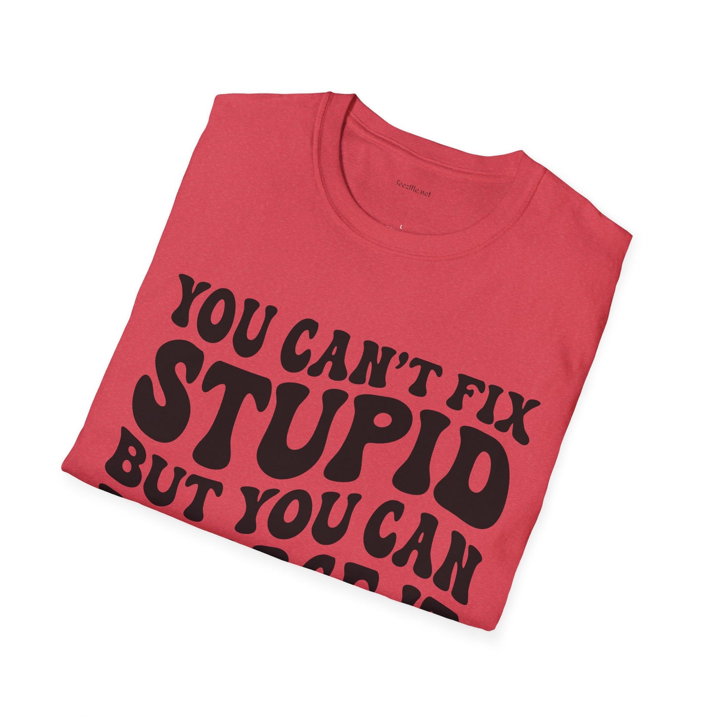 You Can't Fix Stupid But You Can Divorce It  Unisex Softstyle T-Shirt 100% Cotton Graphic