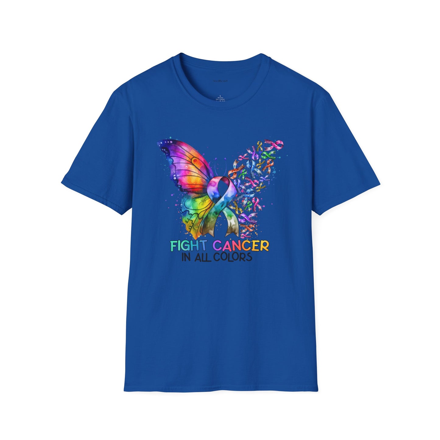 Fight Cancer - Unisex Softstyle T-Shirt 100% Cotton Graphic