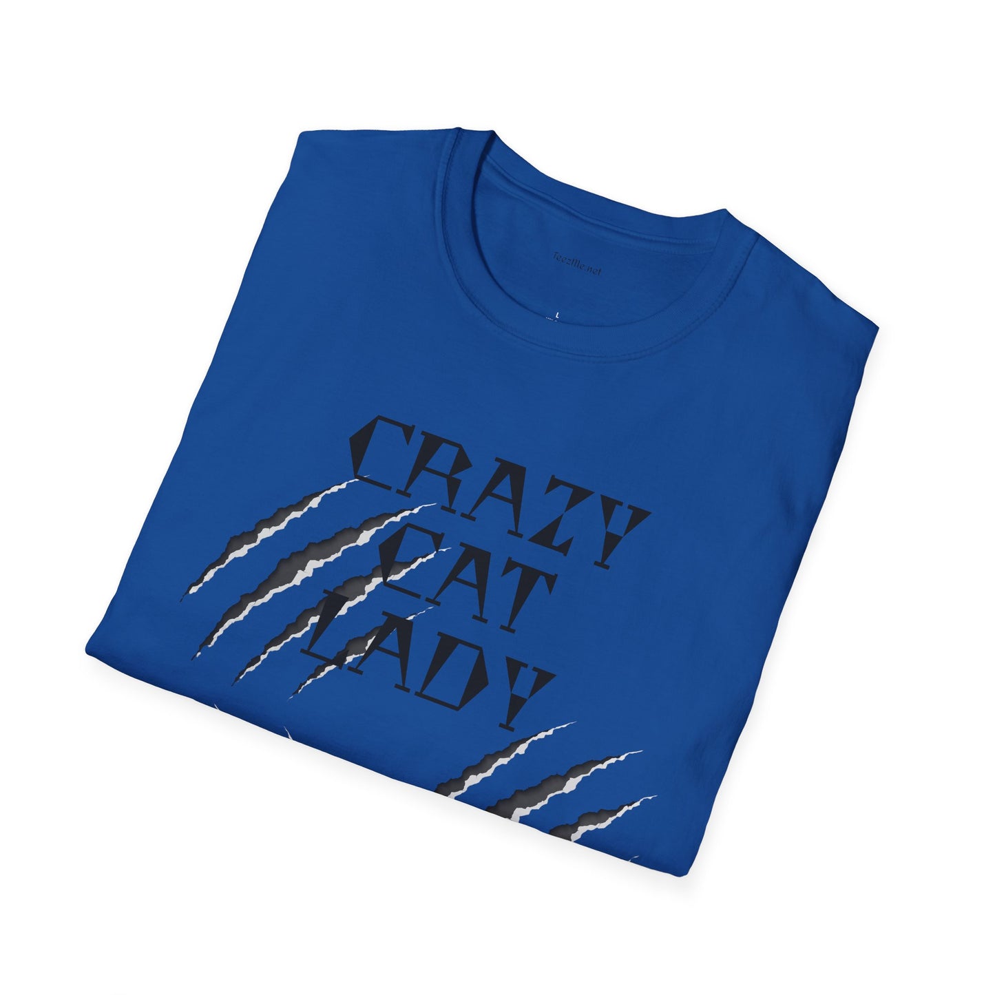 Crazy Cat Lady - Unisex Softstyle T-Shirt 100% Cotton Graphic
