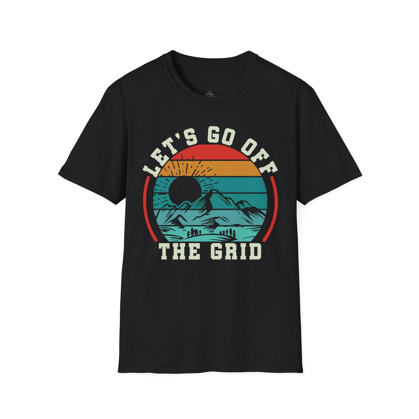 Off Grid - Unisex Softstyle T-Shirt 100% Cotton Graphic