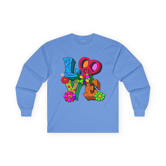Love Peace Unisex Ultra Cotton Long Sleeve Tee