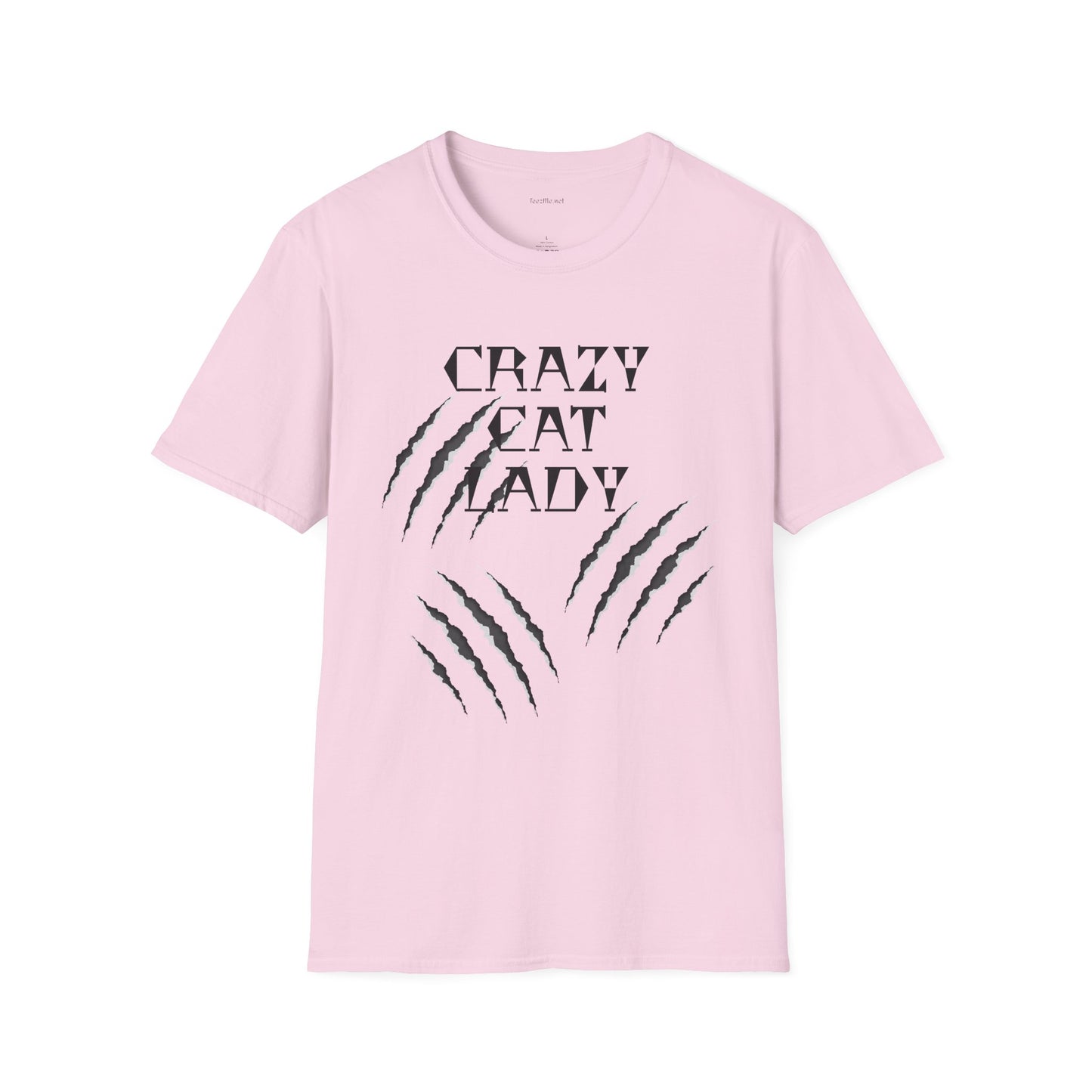 Crazy Cat Lady - Unisex Softstyle T-Shirt 100% Cotton Graphic