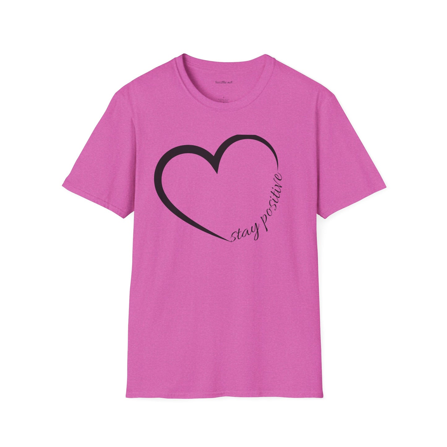 Stay Positive Unisex Softstyle T-Shirt 100% Cotton Graphic