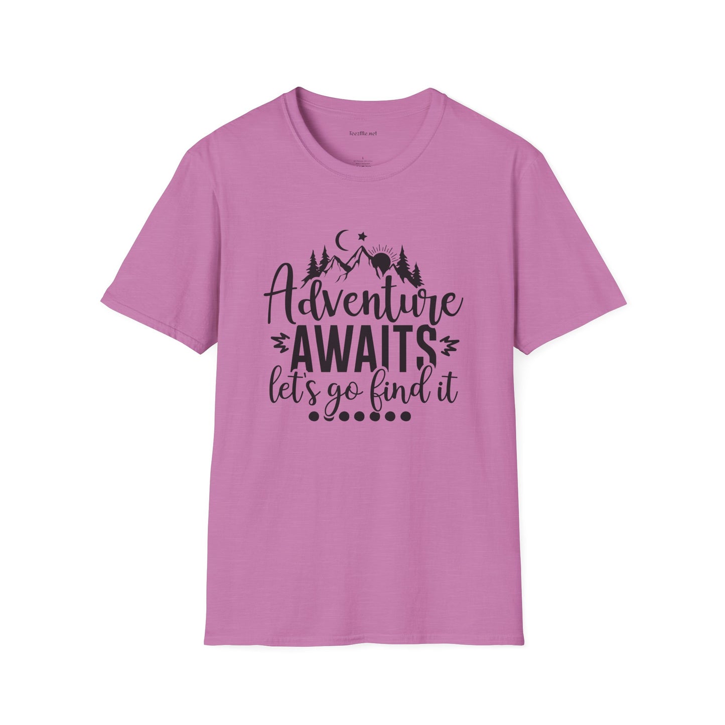 Adventure Awaits Unisex Softstyle T-Shirt 100% Cotton Graphic