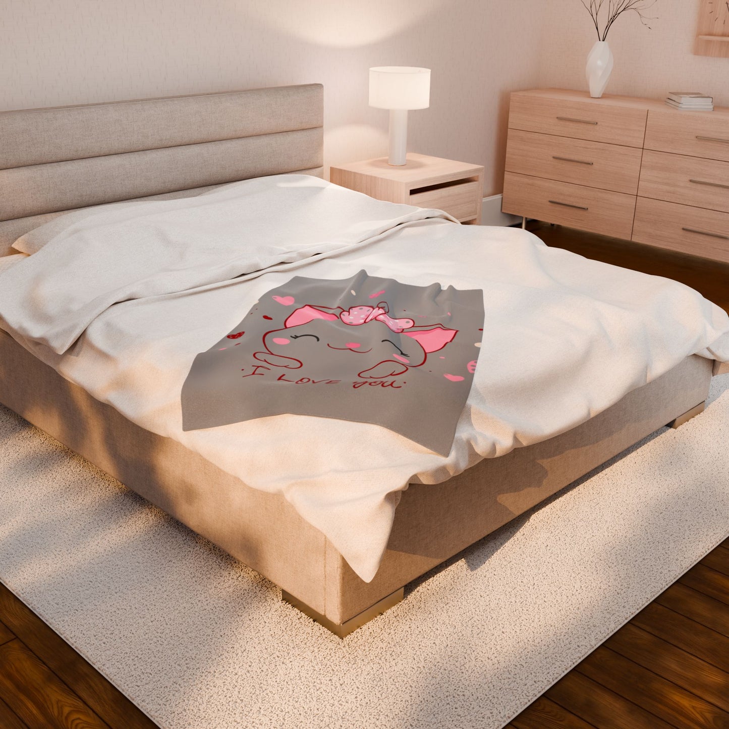 Kitty Love - Velveteen Plush Blanket