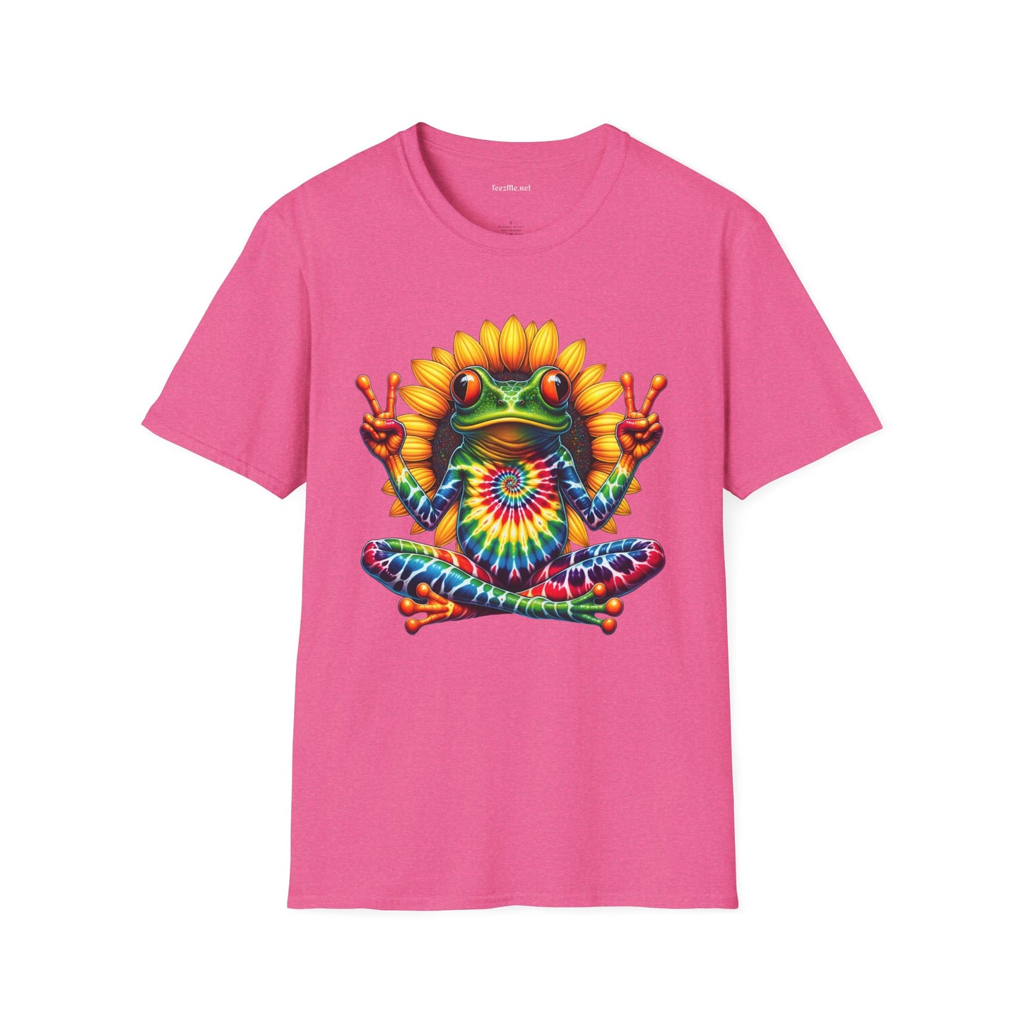 Peace Frog Tie-dye Unisex Softstyle T-Shirt 100% Cotton  #tarot
