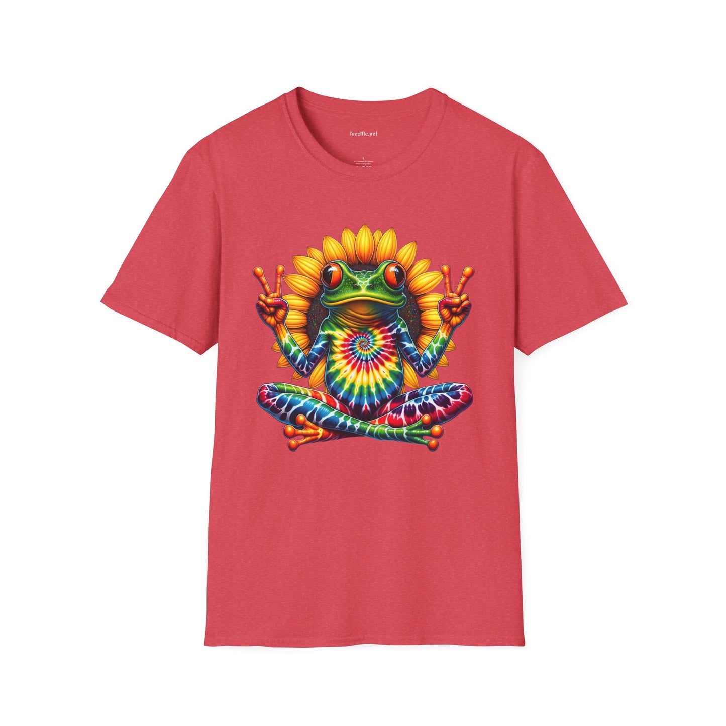 Peace Frog Tie-dye Unisex Softstyle T-Shirt 100% Cotton  #tarot