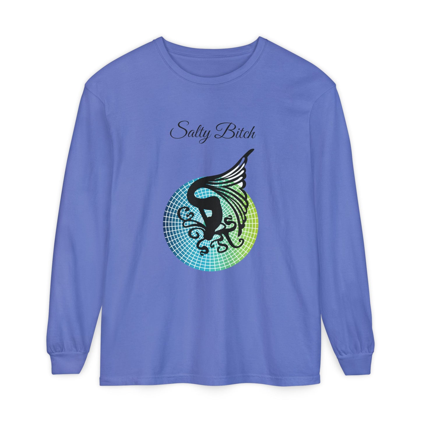 Salty Bitch - Unisex Garment-dyed Long Sleeve T-Shirt