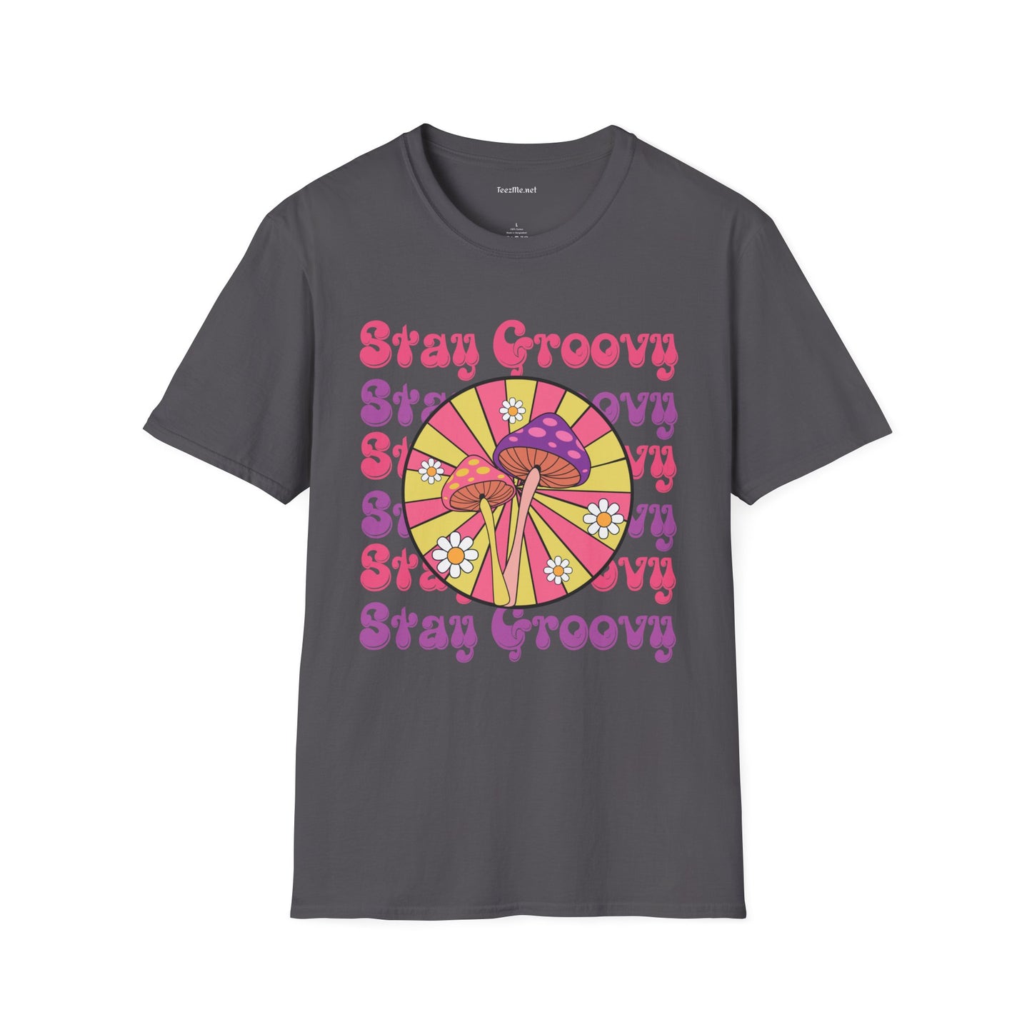 Stay Groovy Unisex Softstyle T-Shirt 100% Cotton Graphic