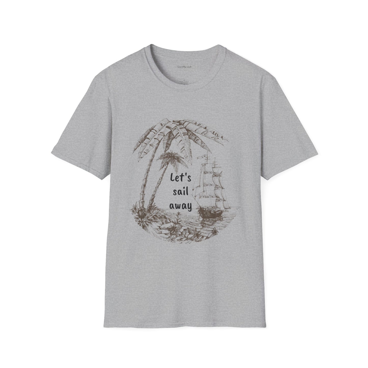 Let's sail away - Unisex Softstyle T-Shirt 100% Cotton Graphic