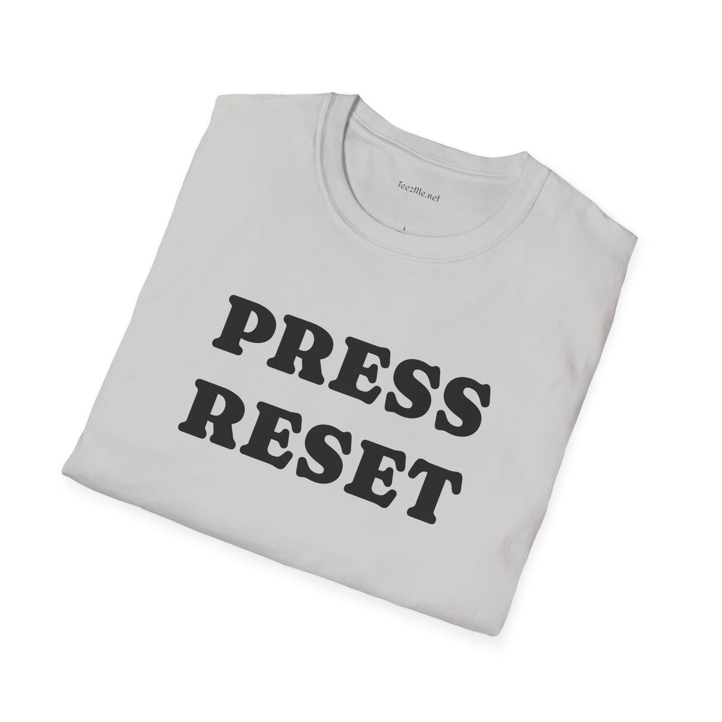Press Reset - Unisex Softstyle T-Shirt 100% Cotton Graphic