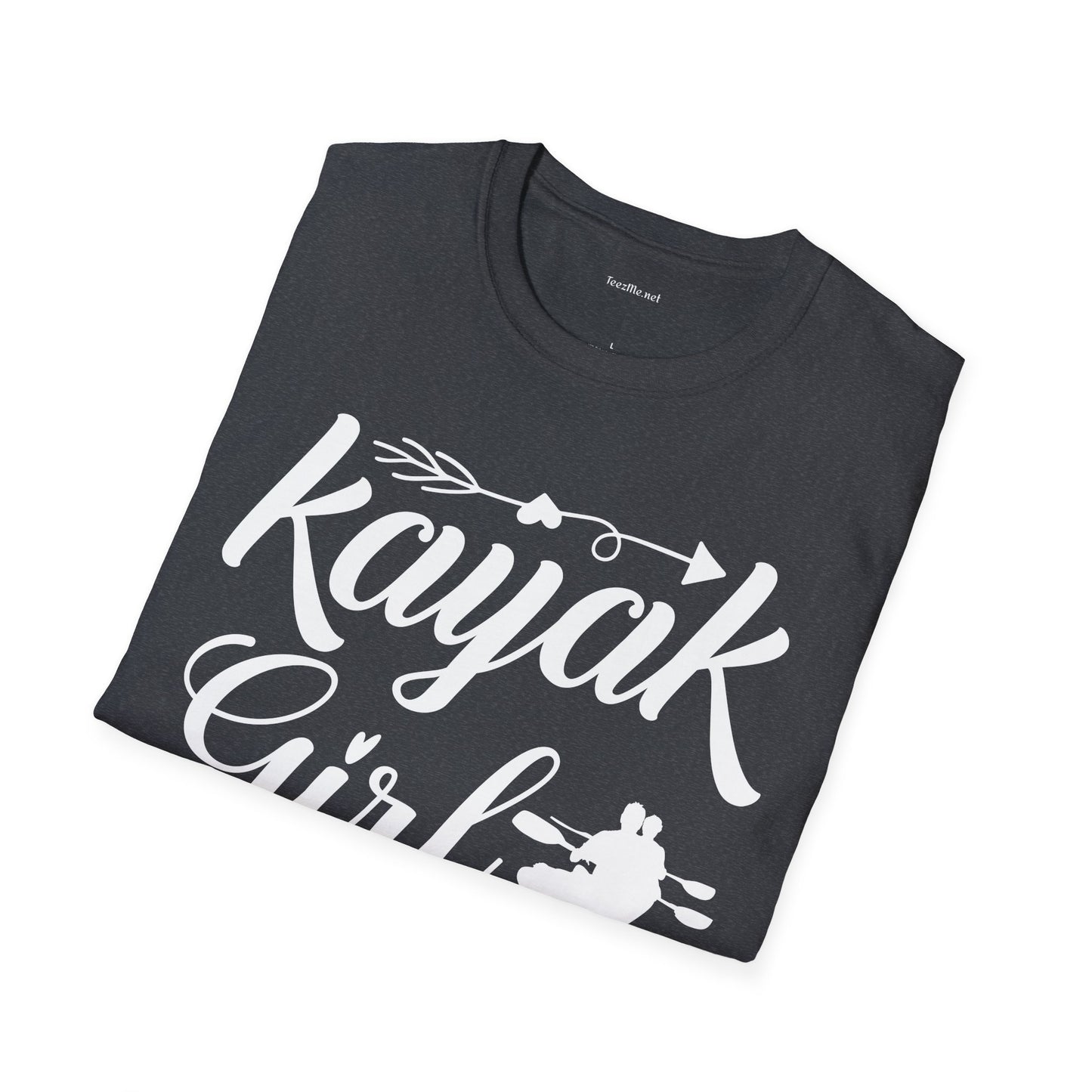 Kayak Girl - Unisex Softstyle T-Shirt 100% Cotton Graphic