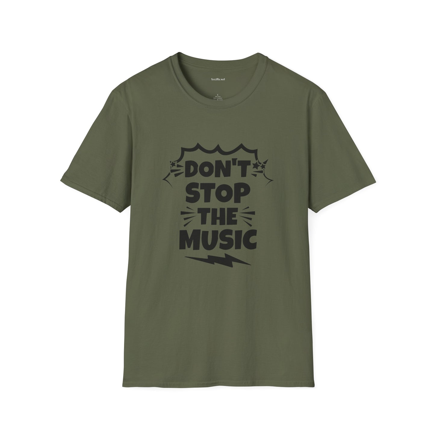 Don't stop the Music - Unisex Softstyle T-Shirt 100% Cotton Graphic