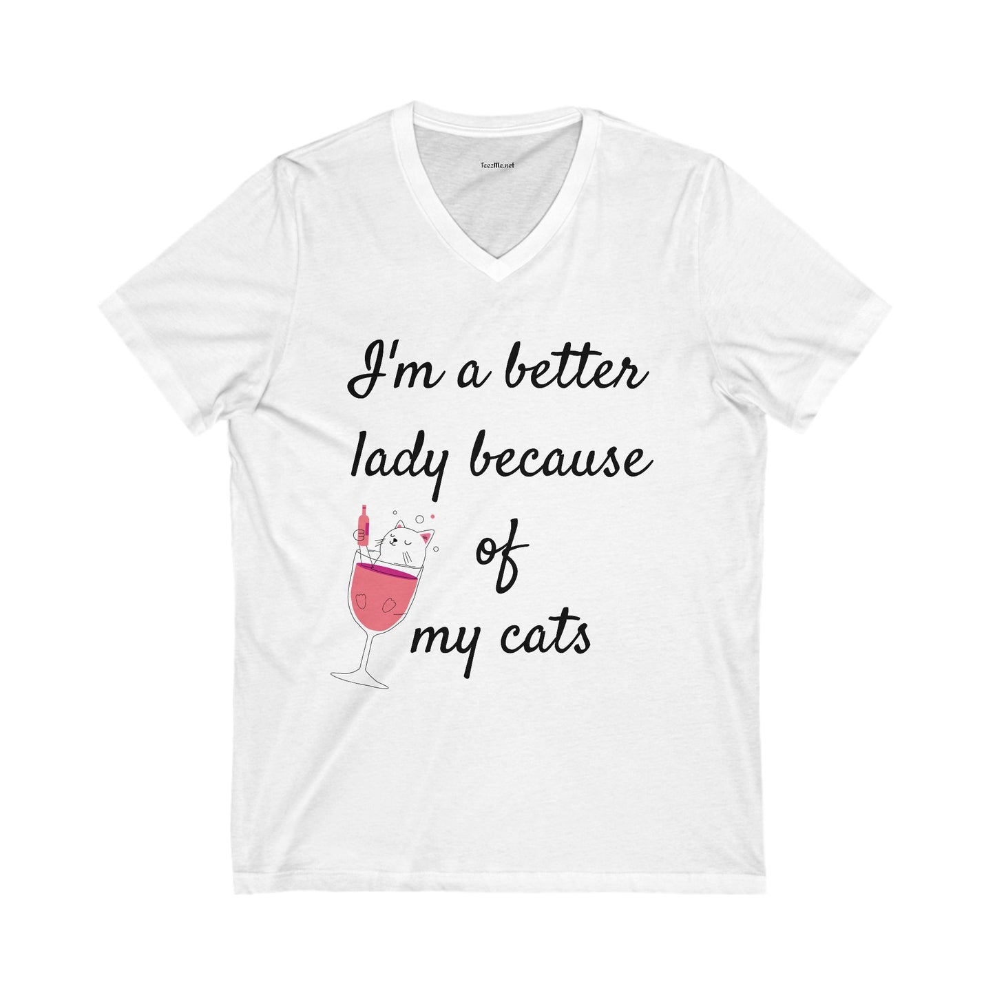 I'm a better lady - Unisex Jersey Short Sleeve V-Neck Tee