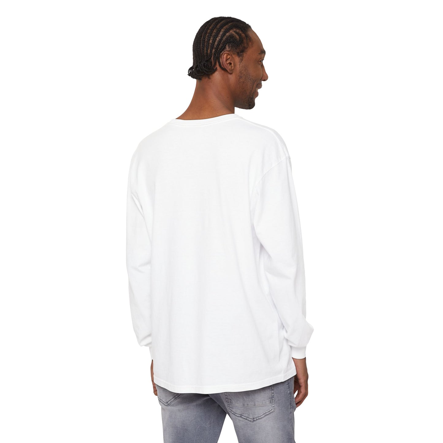 Resting Beach Face - Unisex Garment-dyed Long Sleeve T-Shirt