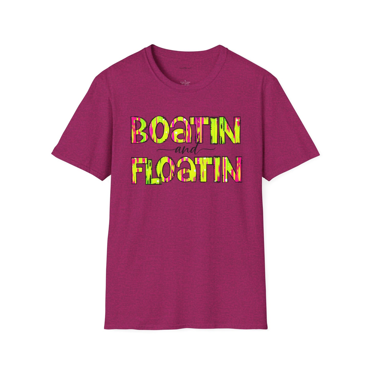 Boatin and Floatin - Unisex Softstyle T-Shirt 100% Cotton Graphic