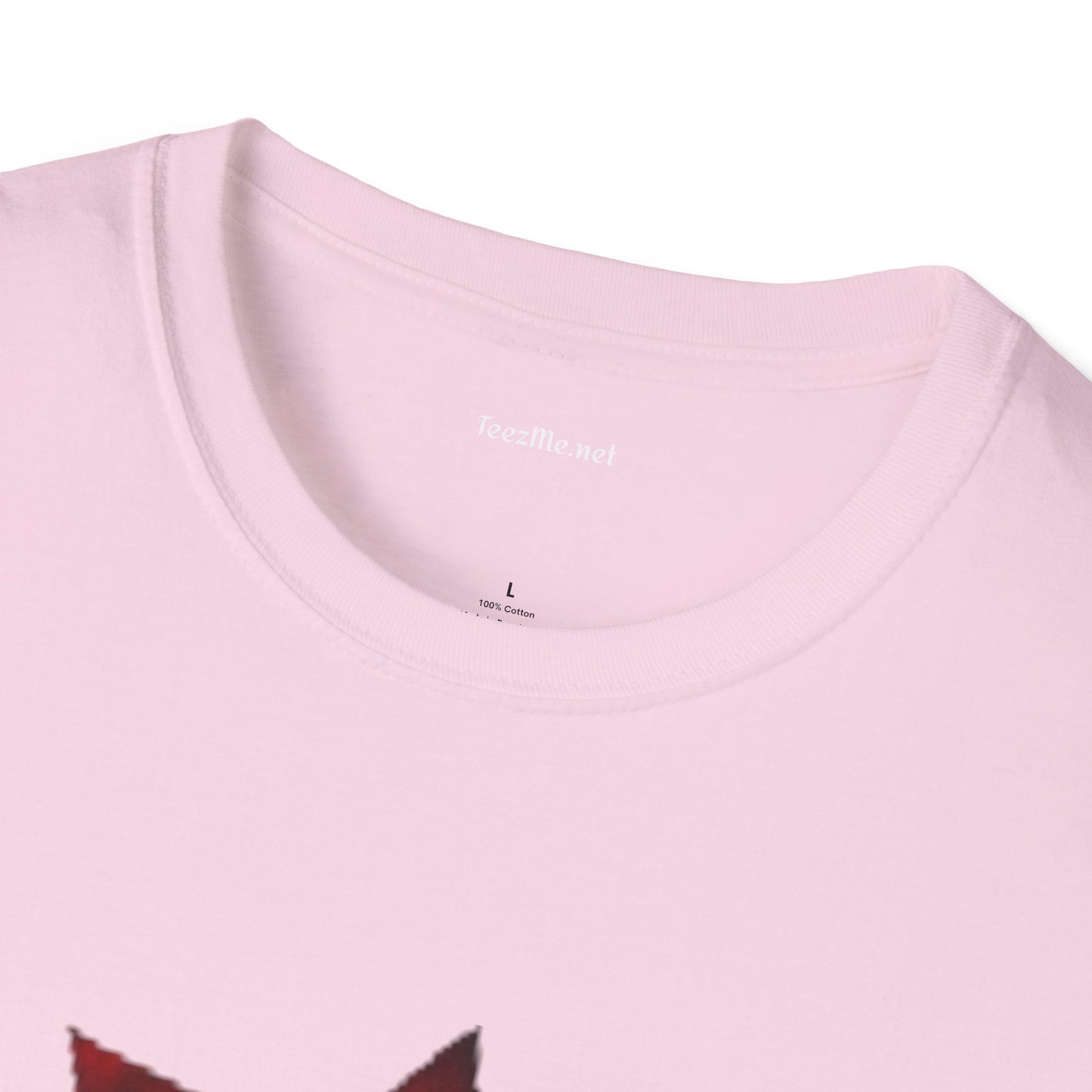 Bleeding Rose Illustration - Unisex Softstyle T-Shirt 100% Cotton Graphic