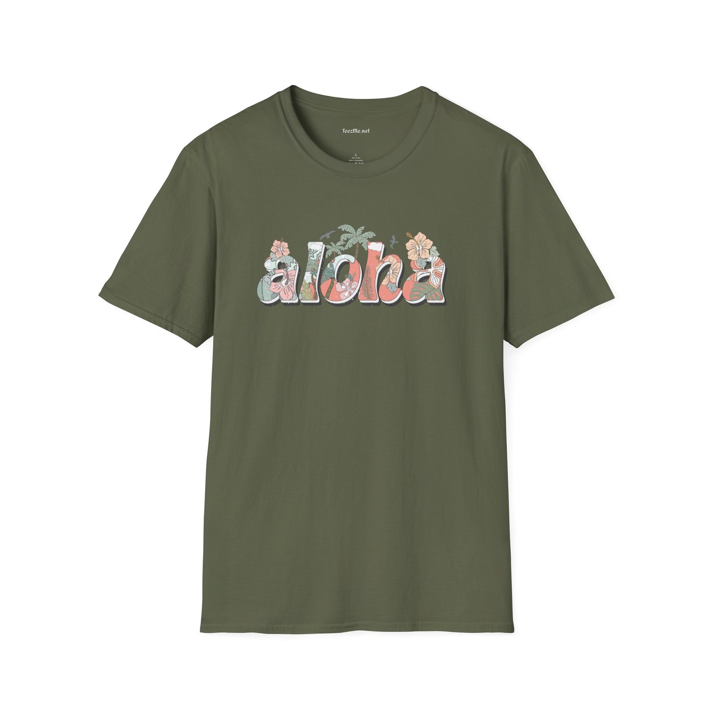 Aloha Unisex Softstyle T-Shirt 100% Cotton Graphic