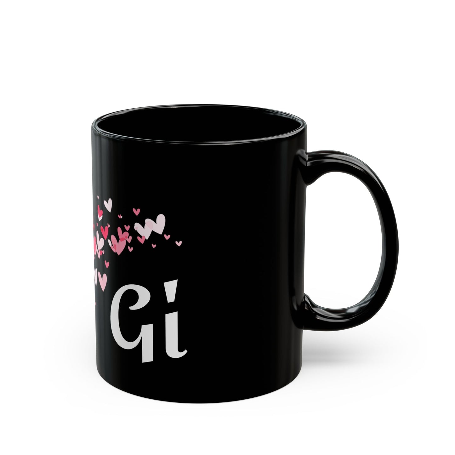 GiGi with hearts - Black Mug (11oz, 15oz) #Coffee #Tea