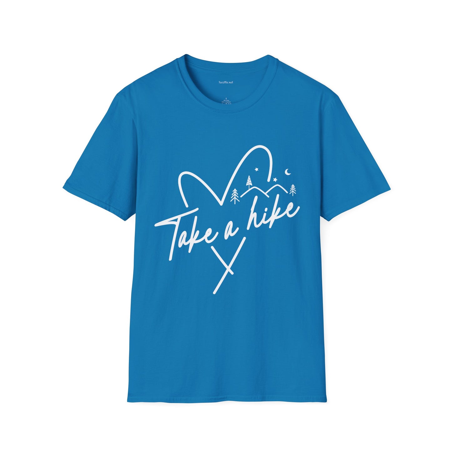 Take a Hike (white) - Unisex Softstyle T-Shirt 100% Cotton Graphic
