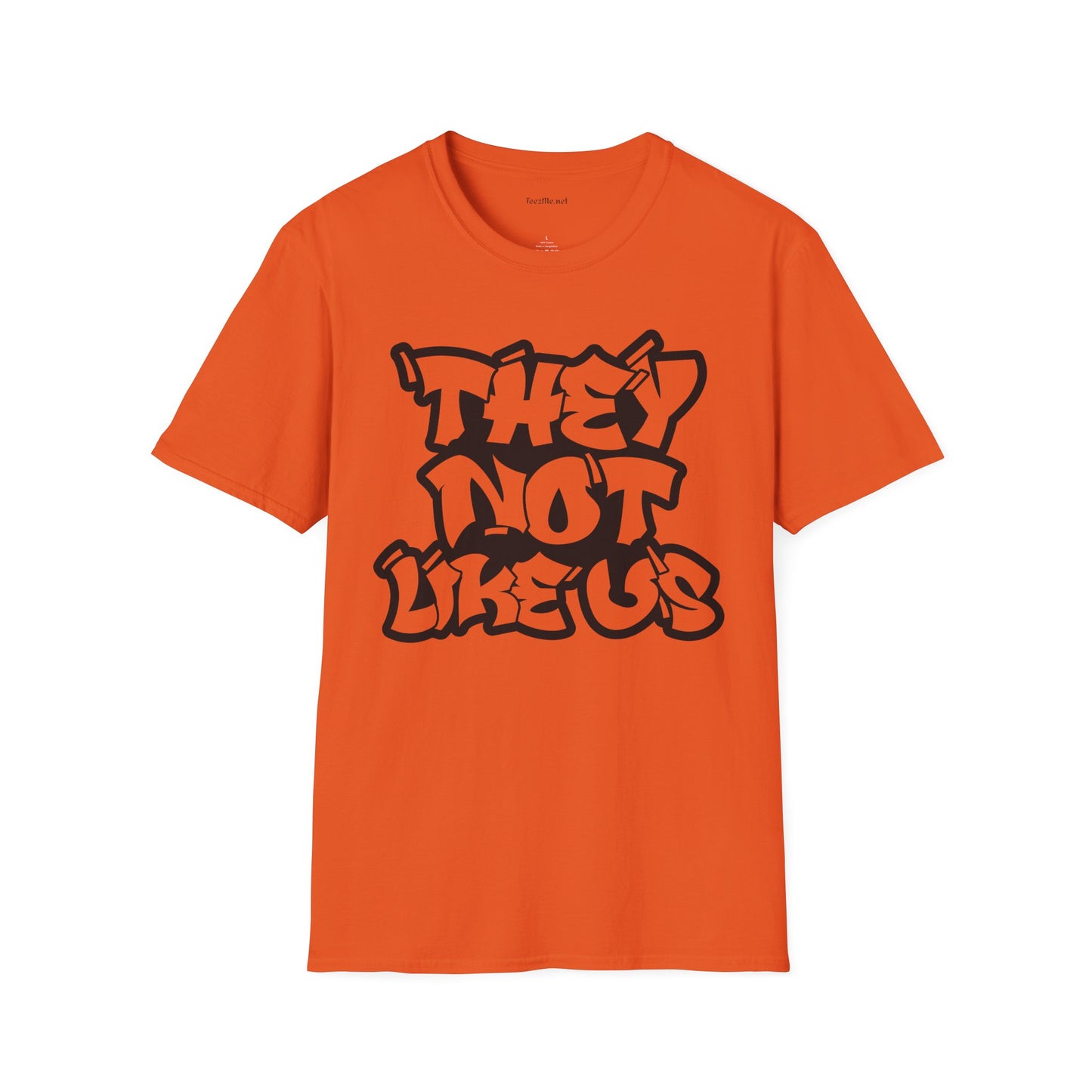 They Not Like Us (outline) Unisex SoftStyle T-Shirt 100% Cotton