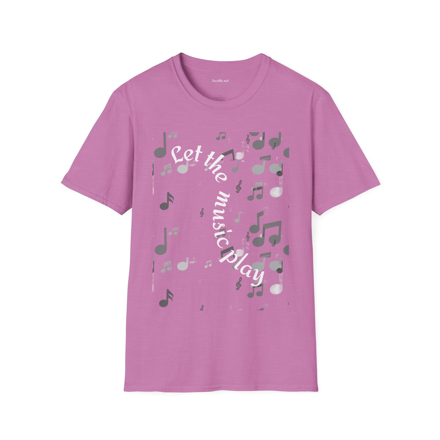 Let the music play - Unisex Sofy-Style Cotton Tee 100% Cotton
