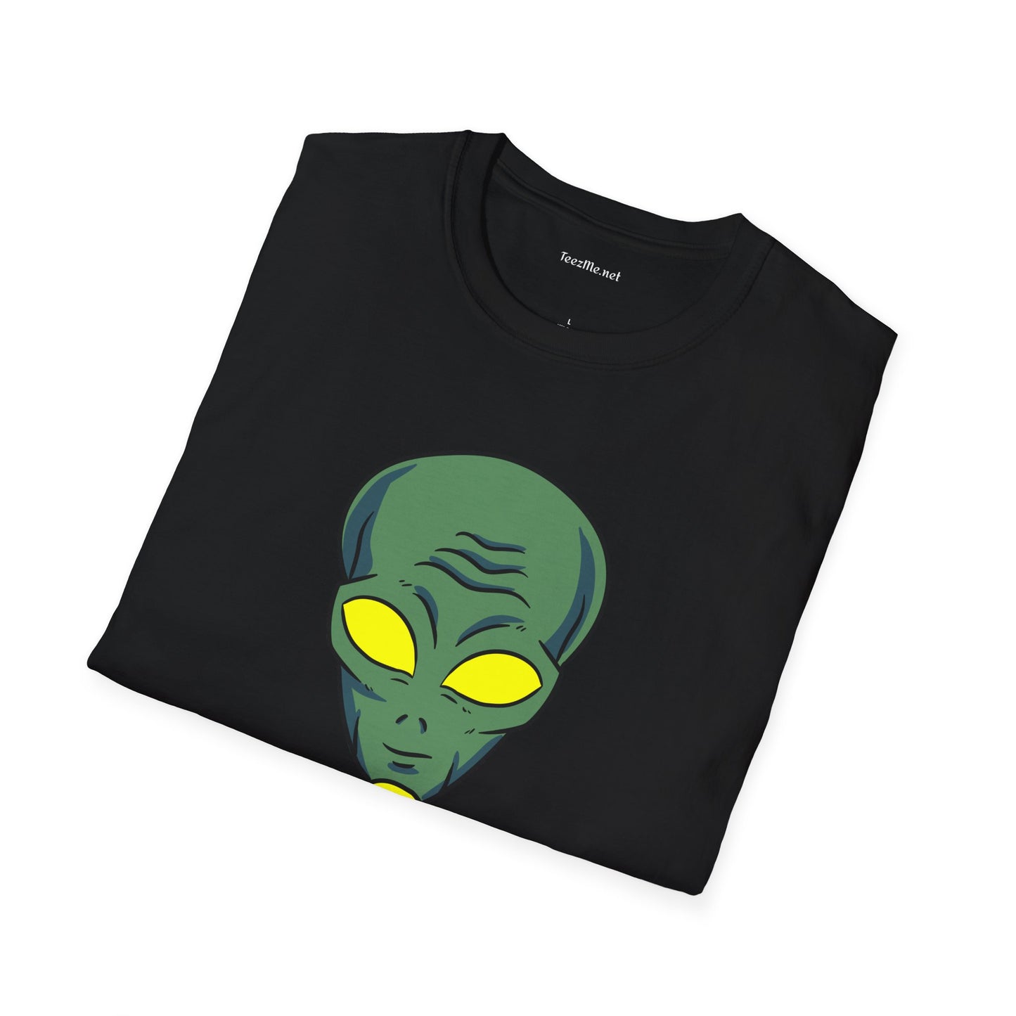 Alien Eating Pizza  Unisex Softstyle T-Shirt 100% Cotton Graphic