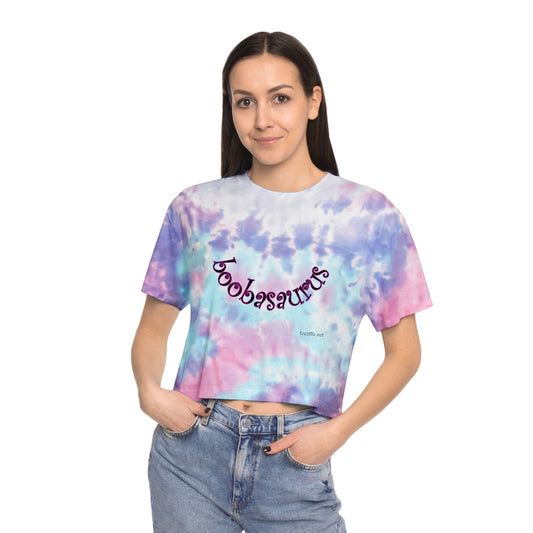 boobasaurus - Women's Tie-Dye Crop Tee