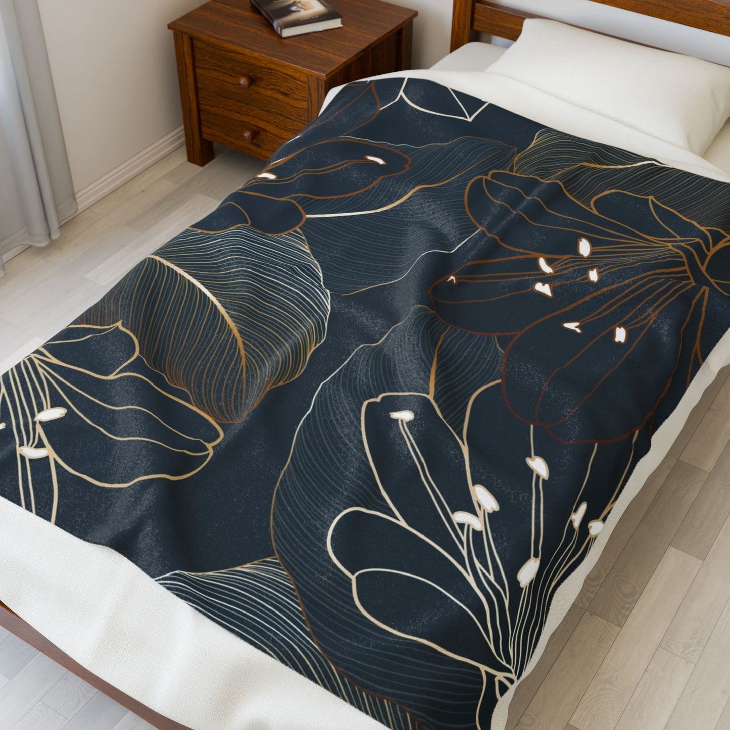 Tropical Escape Velveteen Plush Blanket