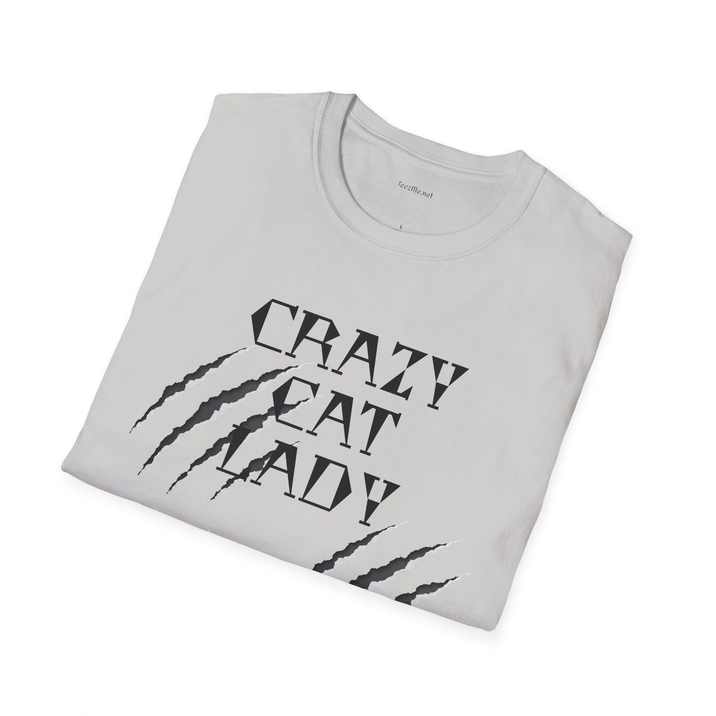 Crazy Cat Lady - Unisex Softstyle T-Shirt 100% Cotton Graphic