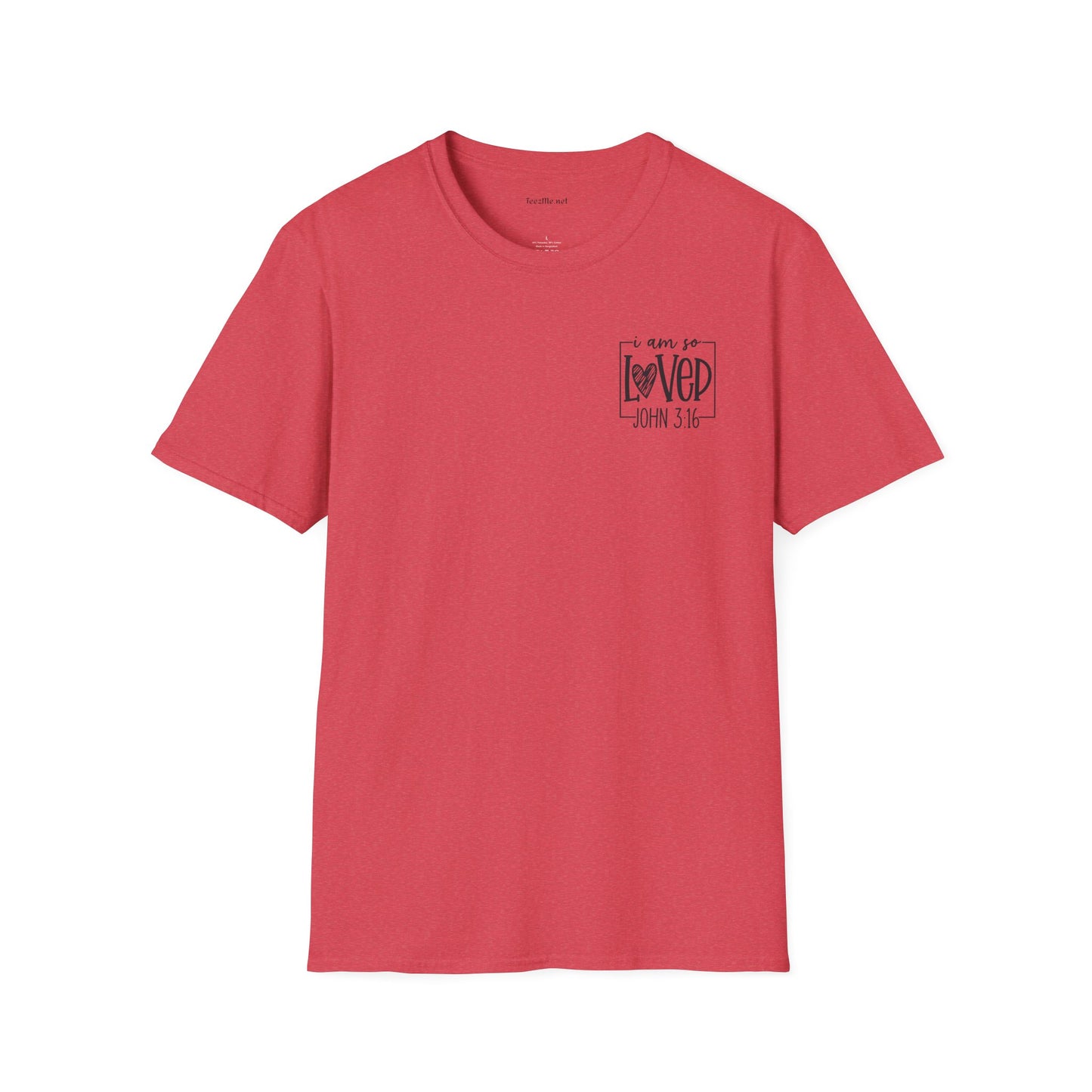 John 3:16 - Unisex Softstyle T-Shirt 100% Cotton Graphic