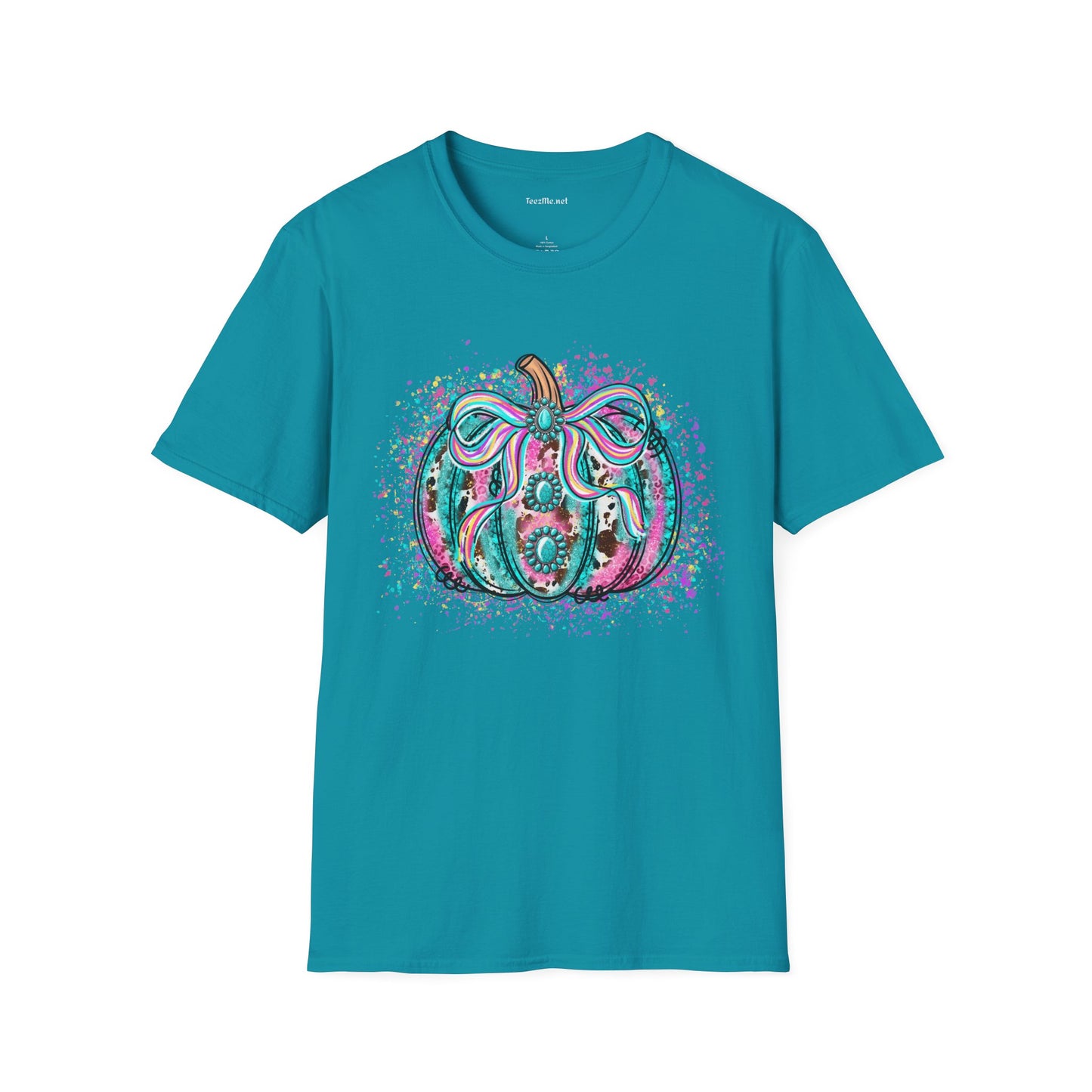 Pumpkin Colorful Unisex Softstyle T-Shirt 100% Cotton