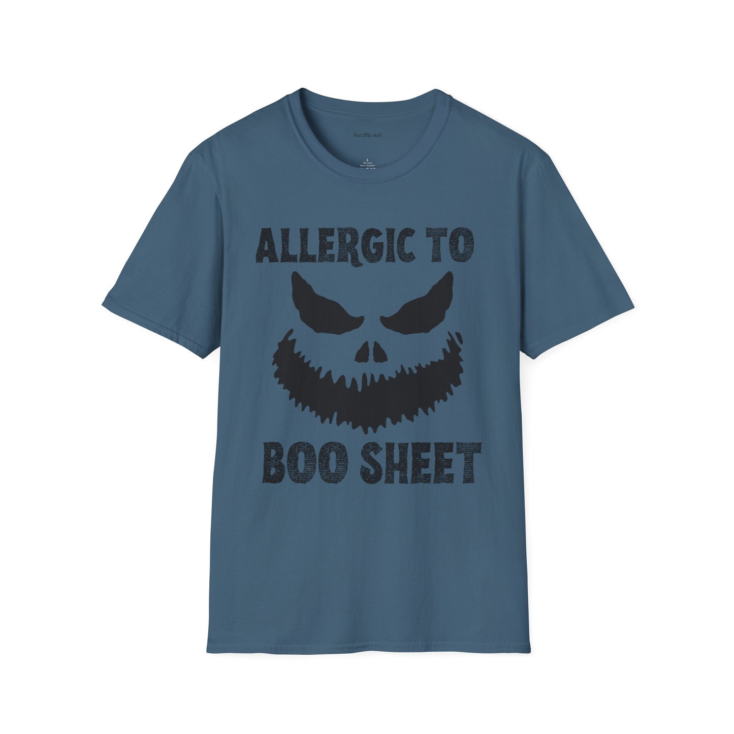 Allergic to Boo Sheet Unisex Softstyle T-Shirt 100% Cotton Graphic