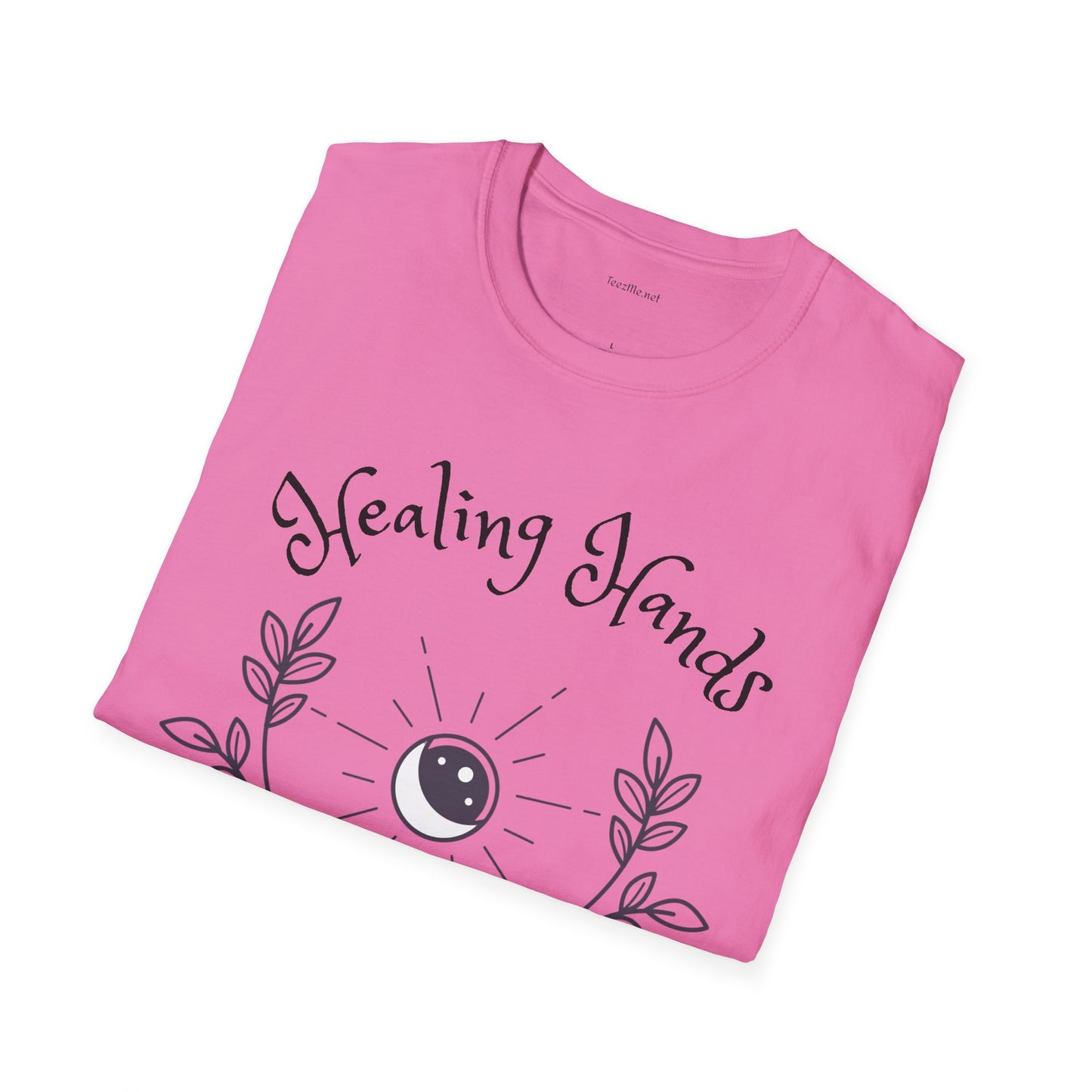 Healing Hands - Unisex Softstyle T-Shirt 100% Cotton Graphic #Reiki