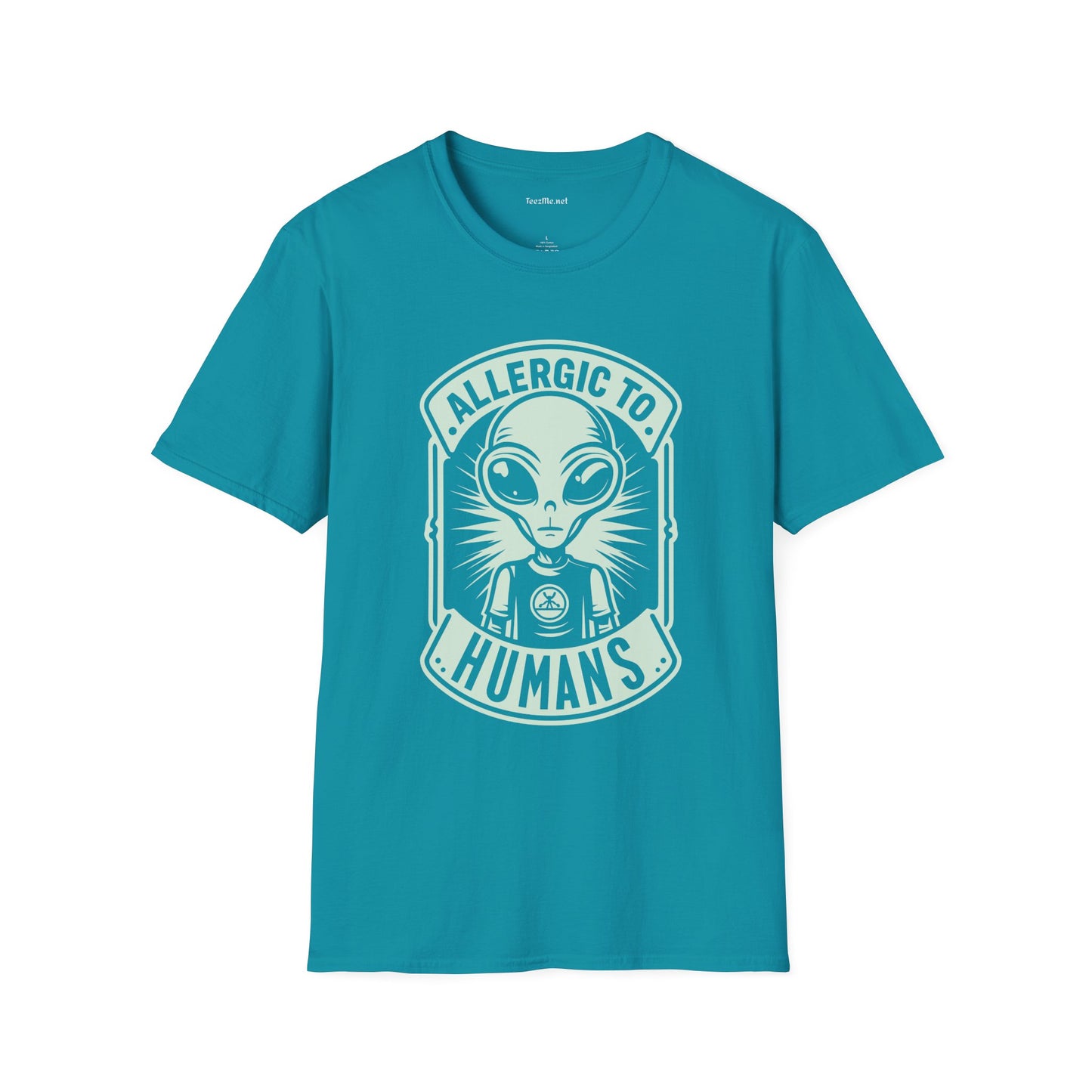 Allergic to Humans Unisex Softstyle T-Shirt 100% Cotton Graphic